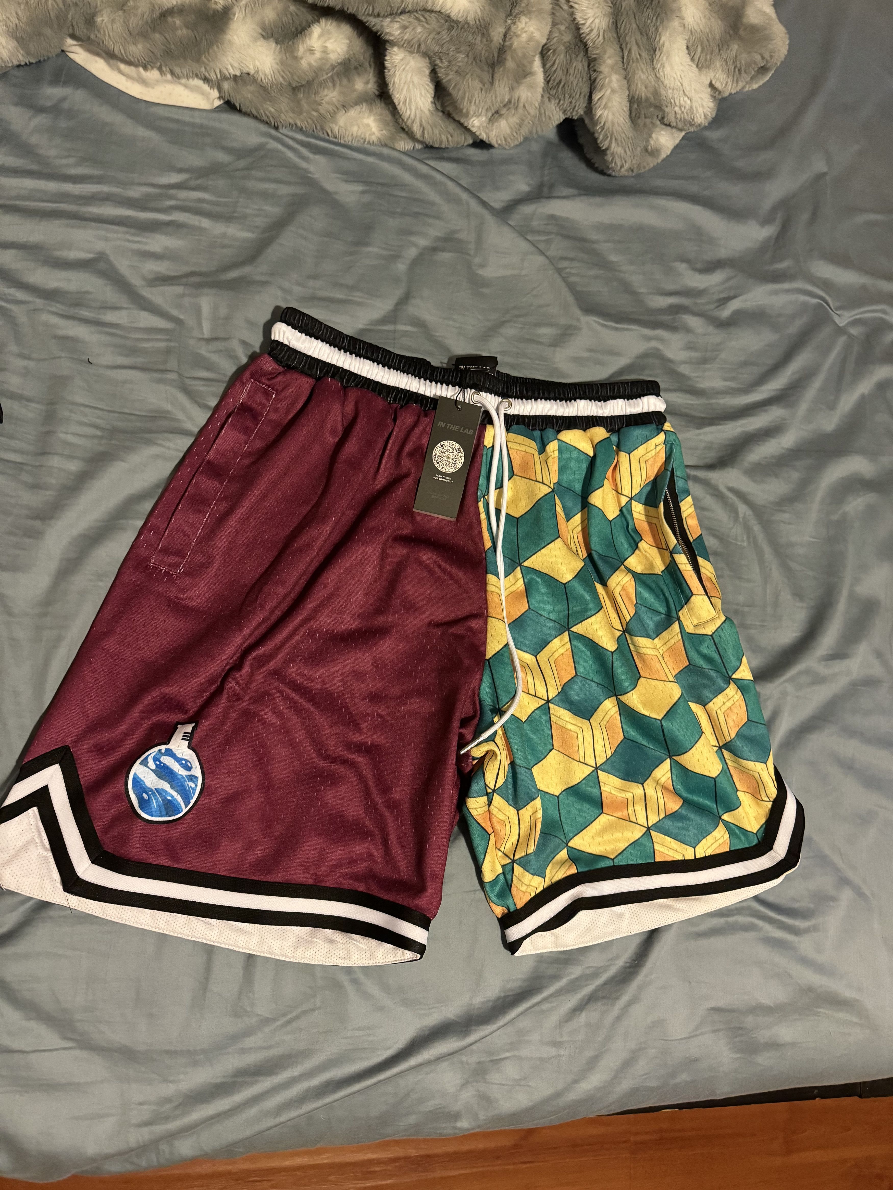 Other Medium Demon Slayer In The Lab 10000 Hours Basketball Shorts Size US 32 / EU 48 - 1 Thumbnail