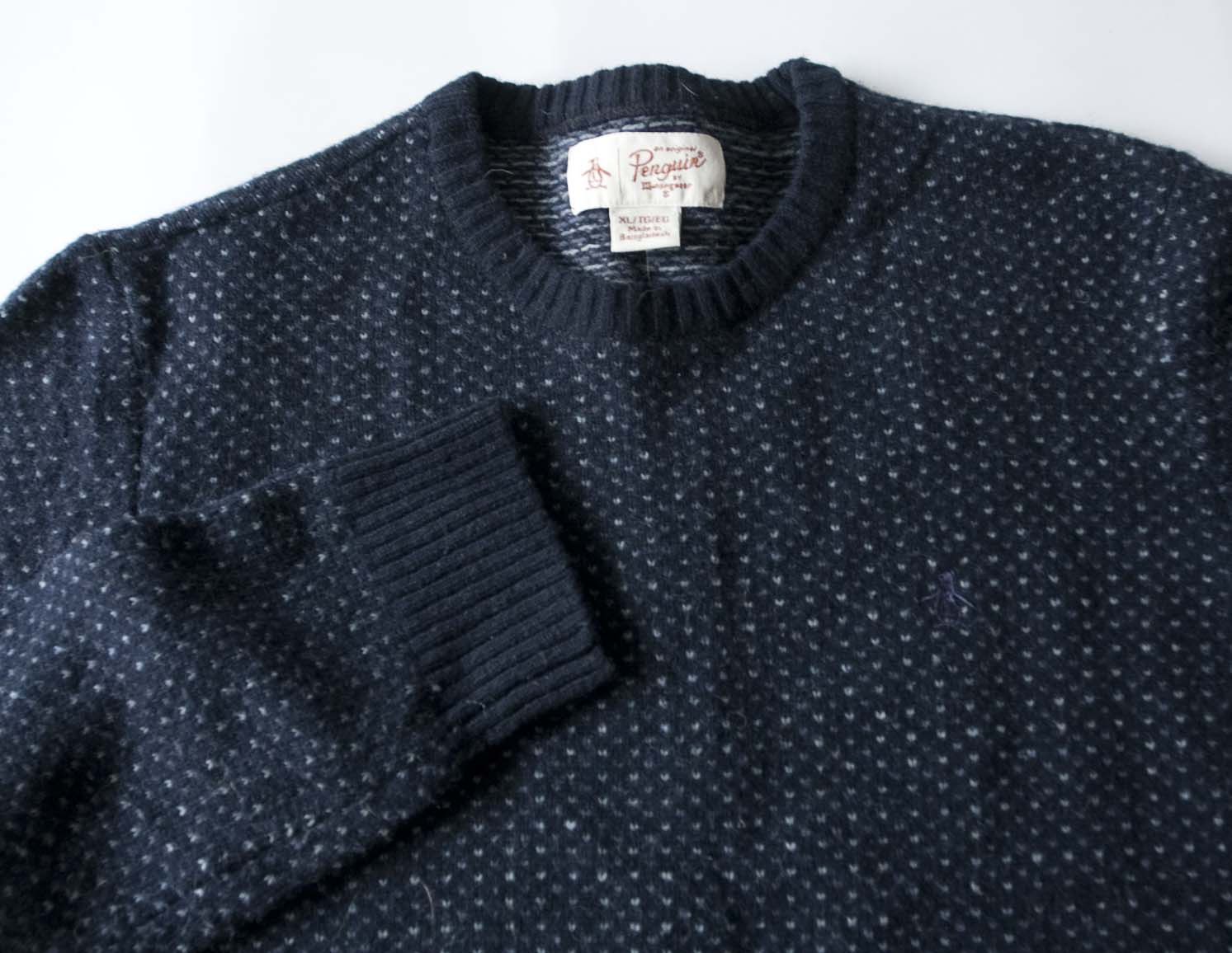 Original Penguin Original Penguin Munsingwear Sweater Size XL Dark Blue Size US XL / EU 56 / 4 - 3 Thumbnail