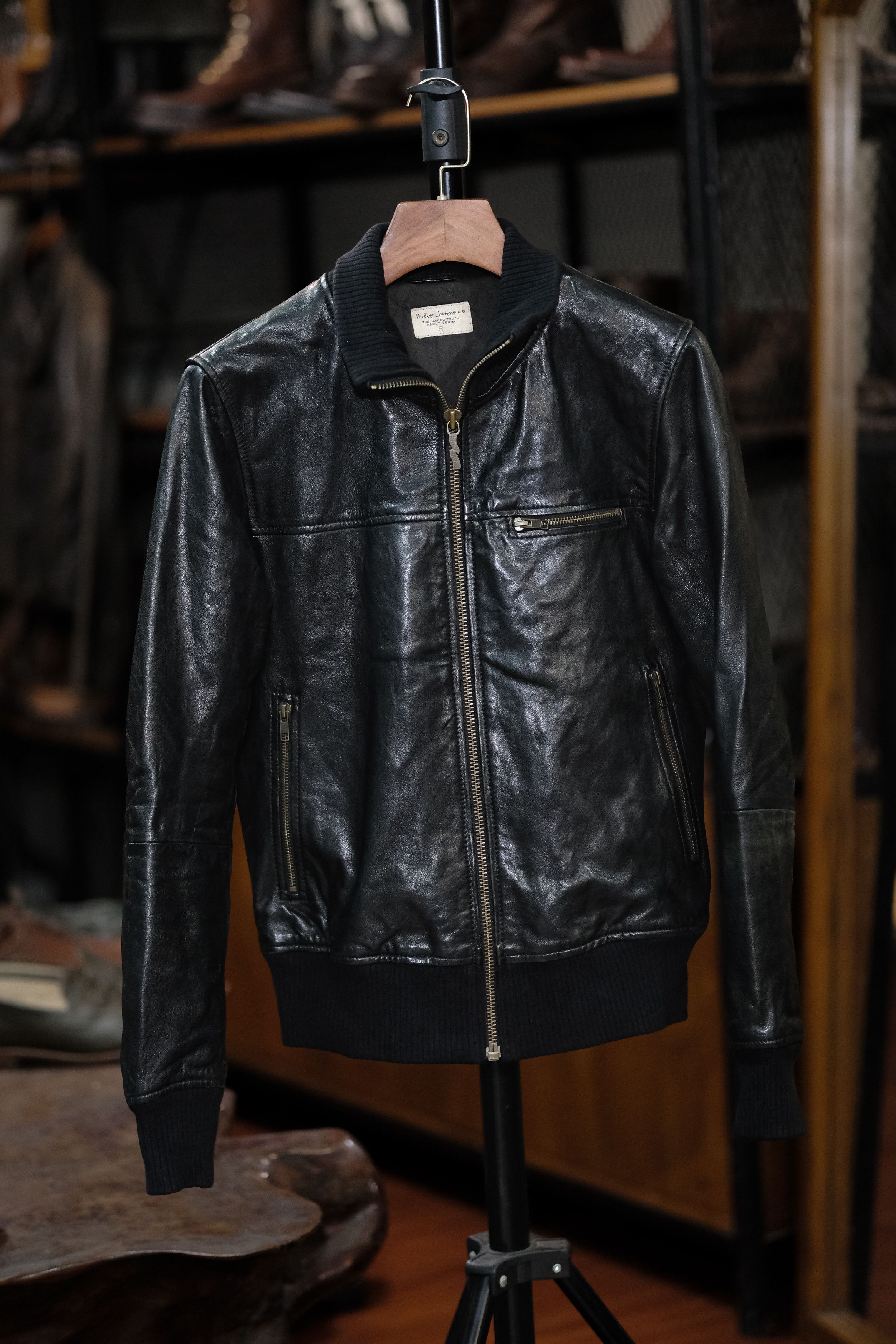 Nudie Jeans VINTAGE NUDIE JEANS JONNY GOAT LEATHER JACKET | Grailed