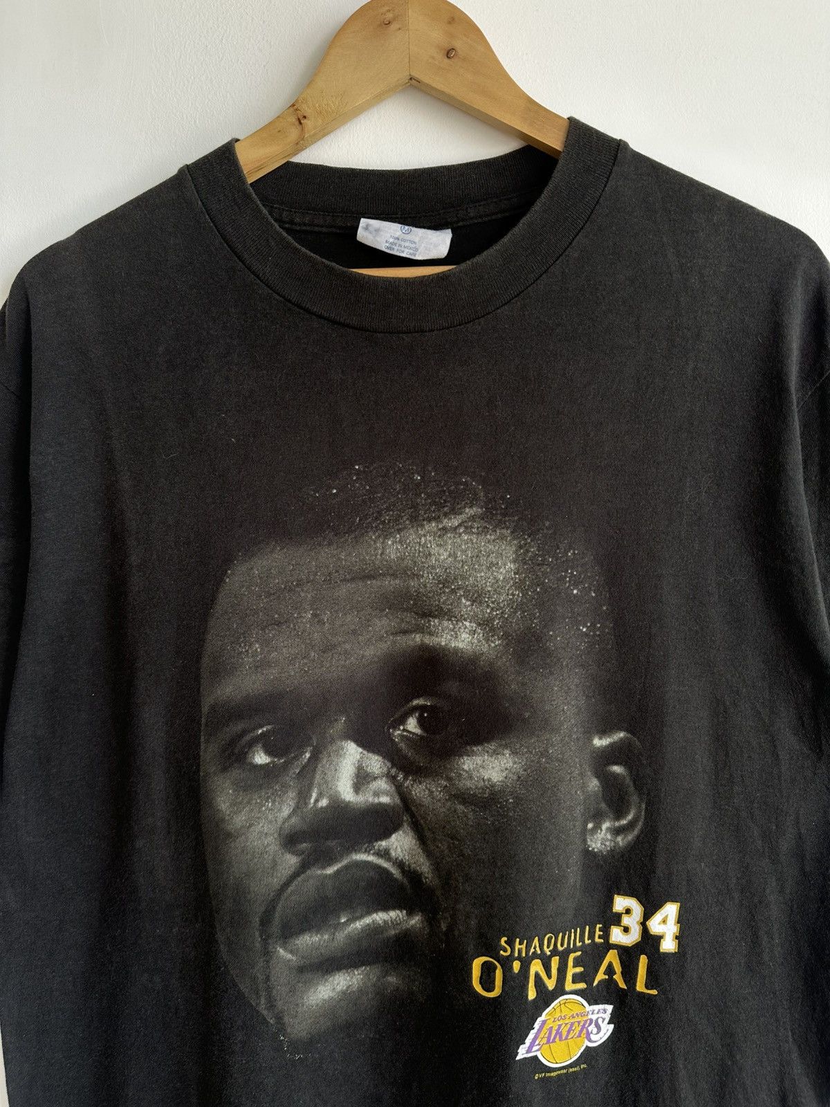 NBA × Rap Tees × Vintage Vintage Shaquille O’neal 34 LA LAKERS NBA Raptees Rare USA Size US L / EU 52-54 / 3 - 2 Thumbnail