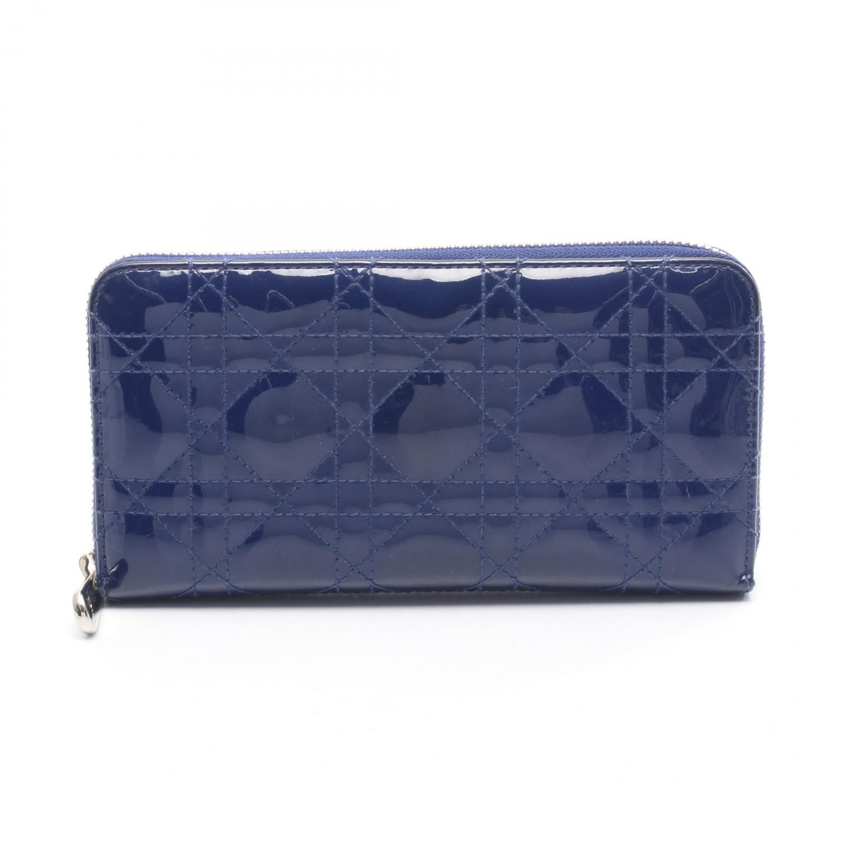 Dior Dior Christian Dior Lady Dior Patent Leather Long Wallet Leather Long Wallet DUTY FREE for USA Size ONE SIZE - 1 Thumbnail