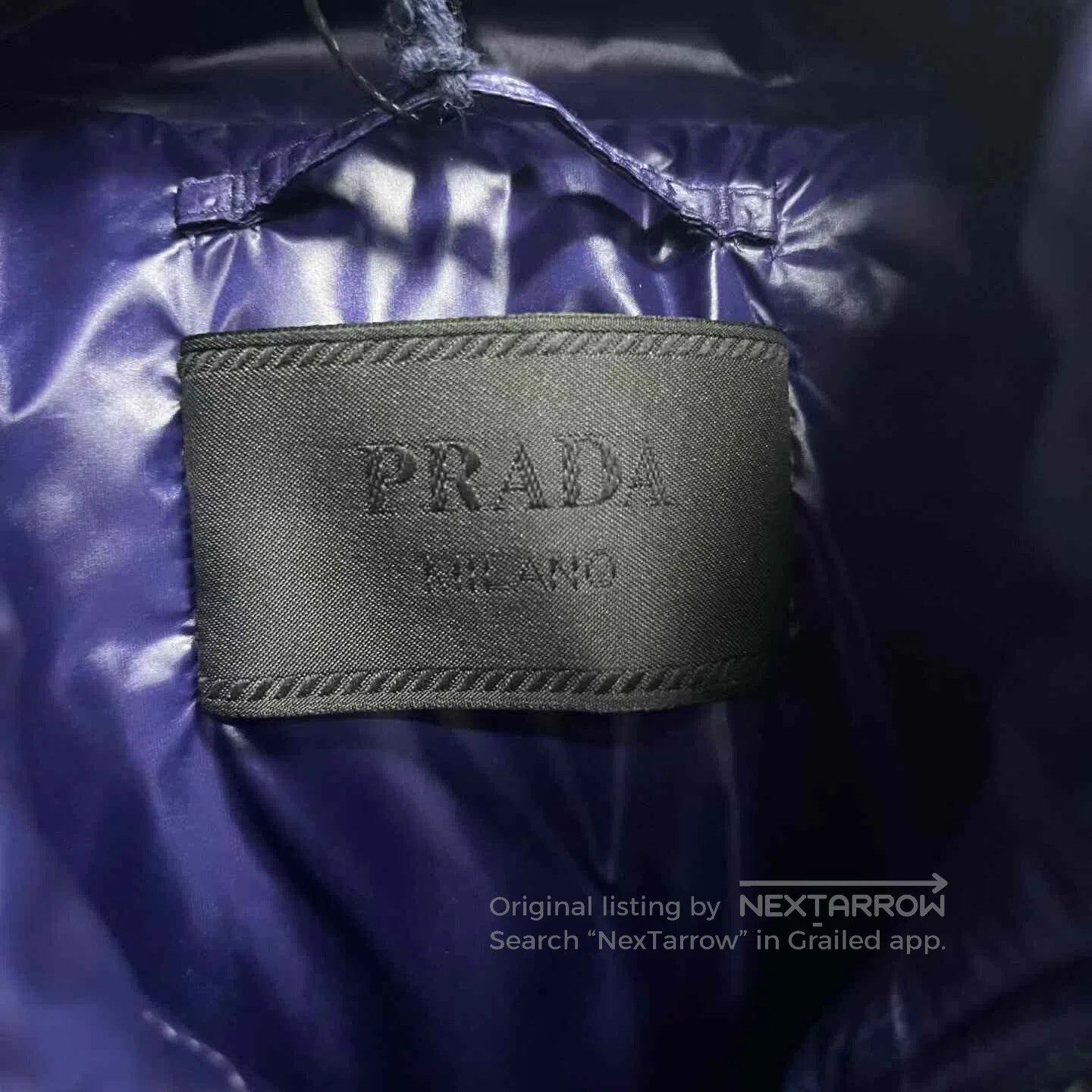 Prada Prada Blue Quilted Logo Jacket. Size US M / EU 48-50 / 2 - 4 Thumbnail