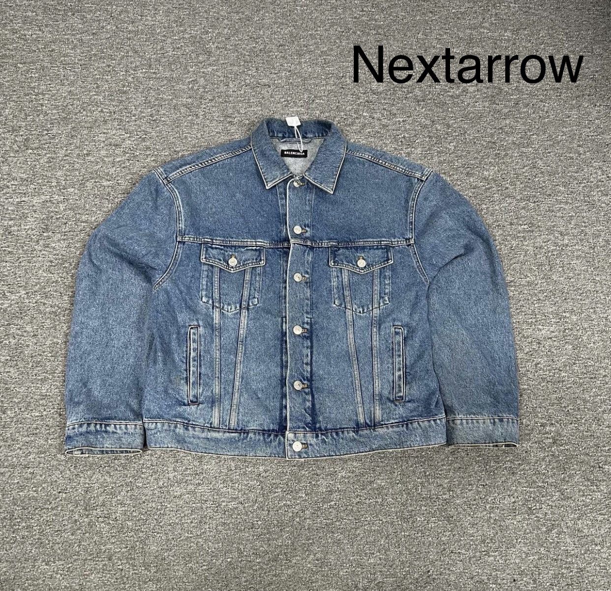 Balenciaga Balenciaga Seven-Language Washed Denim Jacket 2412-Nextarrow Size US M / EU 48-50 / 2 - 2 Thumbnail