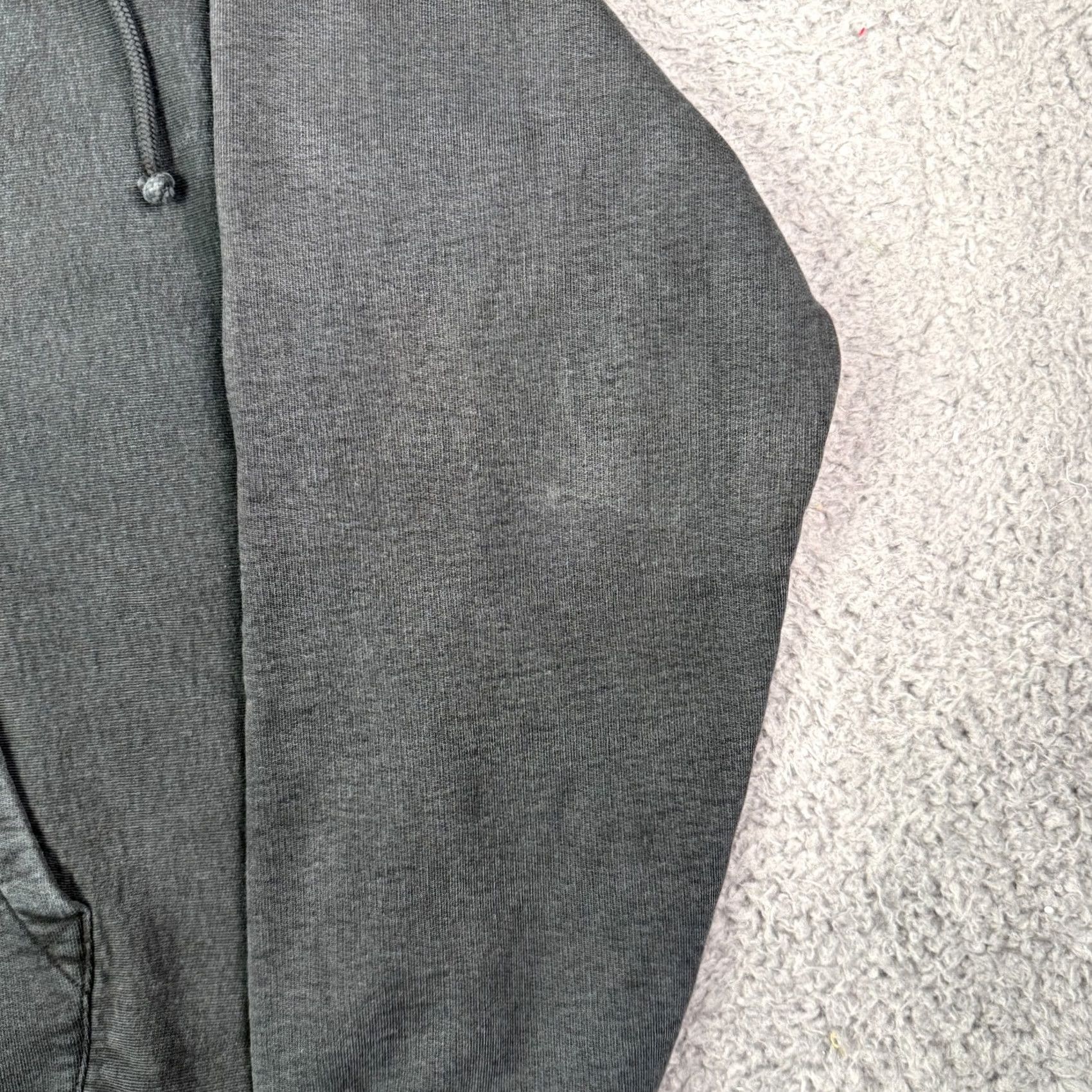 Vintage Stussy Faded Graphic Zip Hoodie Mens M Washed Black Boxy Drawstring Heavyweight Size US M / EU 48-50 / 2 - 3 Thumbnail