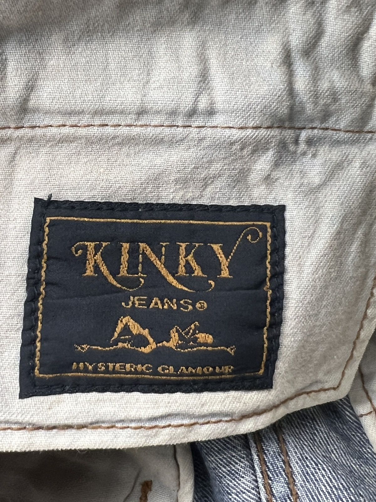 Hysteric Glamour × Vintage 90s Hysteric Glamour Kinky Bondage Cropped Jeans Size 30" / US 8 / IT 44 - 15 Thumbnail