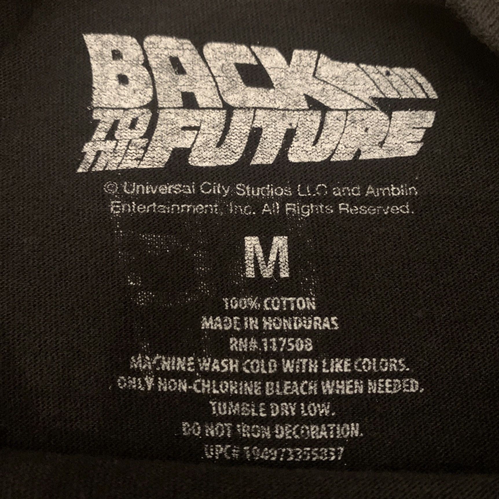 Vintage Universal Studios Back to the Future Long Sleeve Shirt Mens Medium Black Movie Size US M / EU 48-50 / 2 - 3 Thumbnail