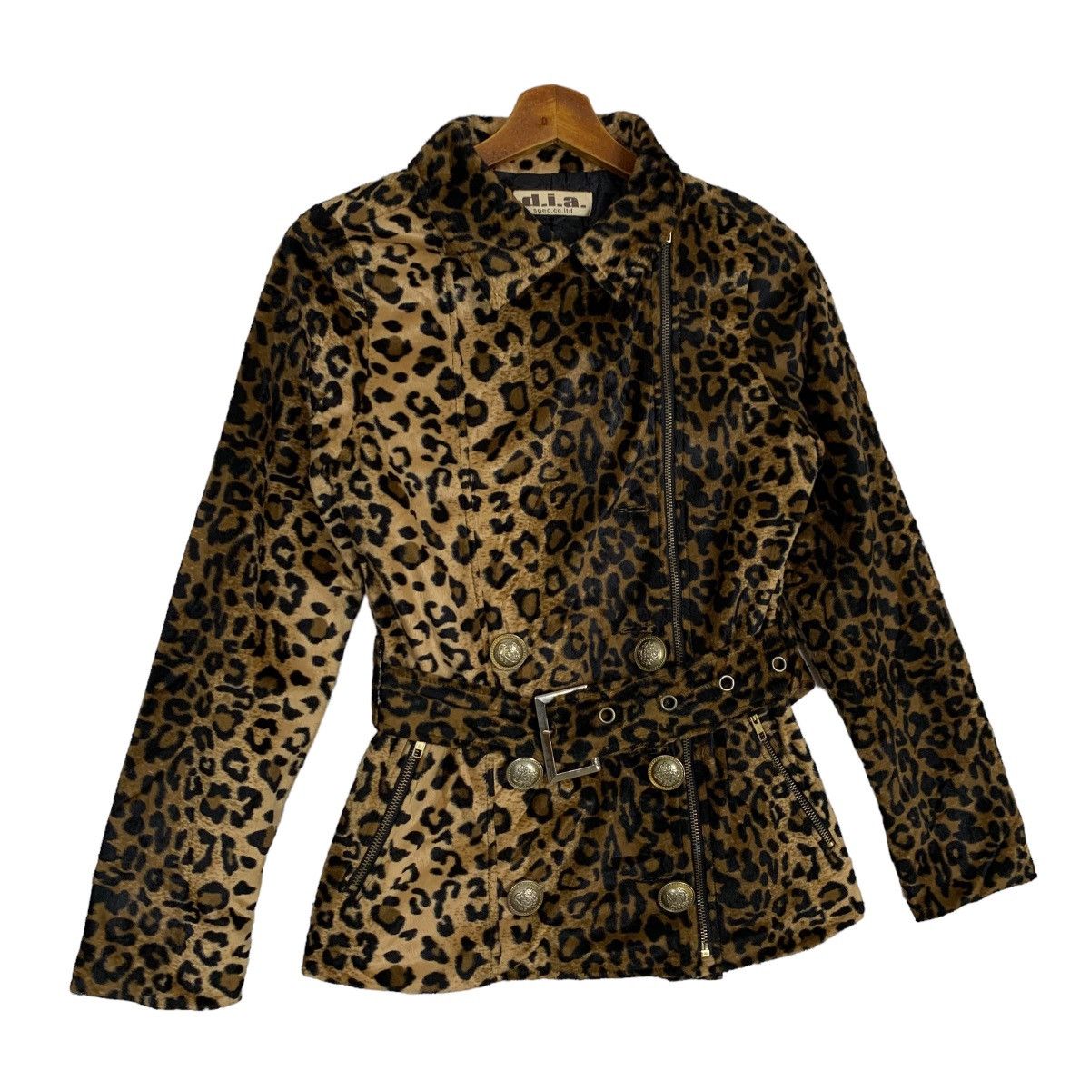 If Six Was Nine Vintage d.i.a. Leopard Fur Double Breasted Jacket Size S Size S / US 4 / IT 40 - 3 Thumbnail