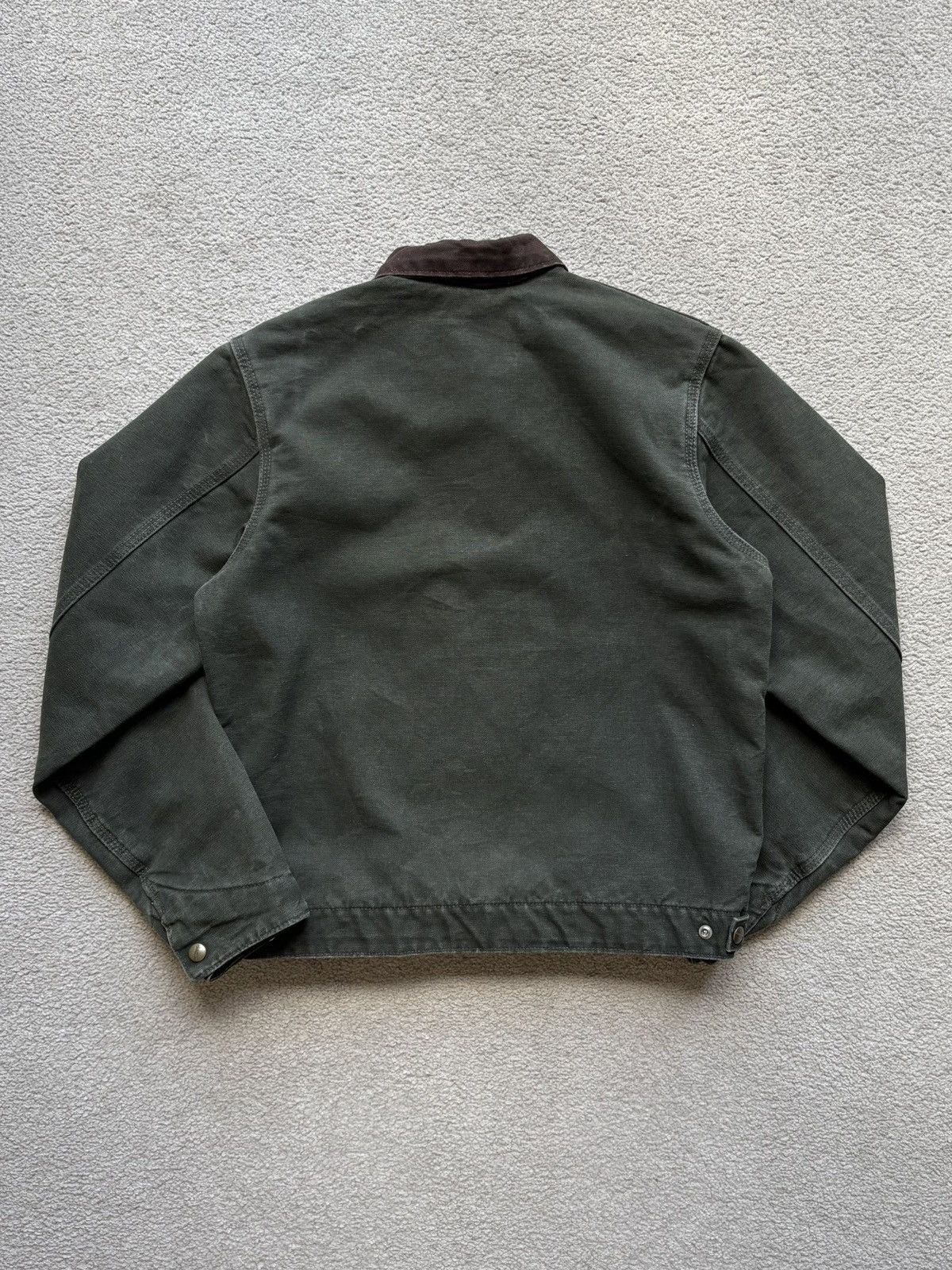 Carhartt × Vintage Vintage 2007 Carhartt 'J97 MOS' Blanket-Lined Detroit Jacket Size US S / EU 44-46 / 1 - 11 Thumbnail