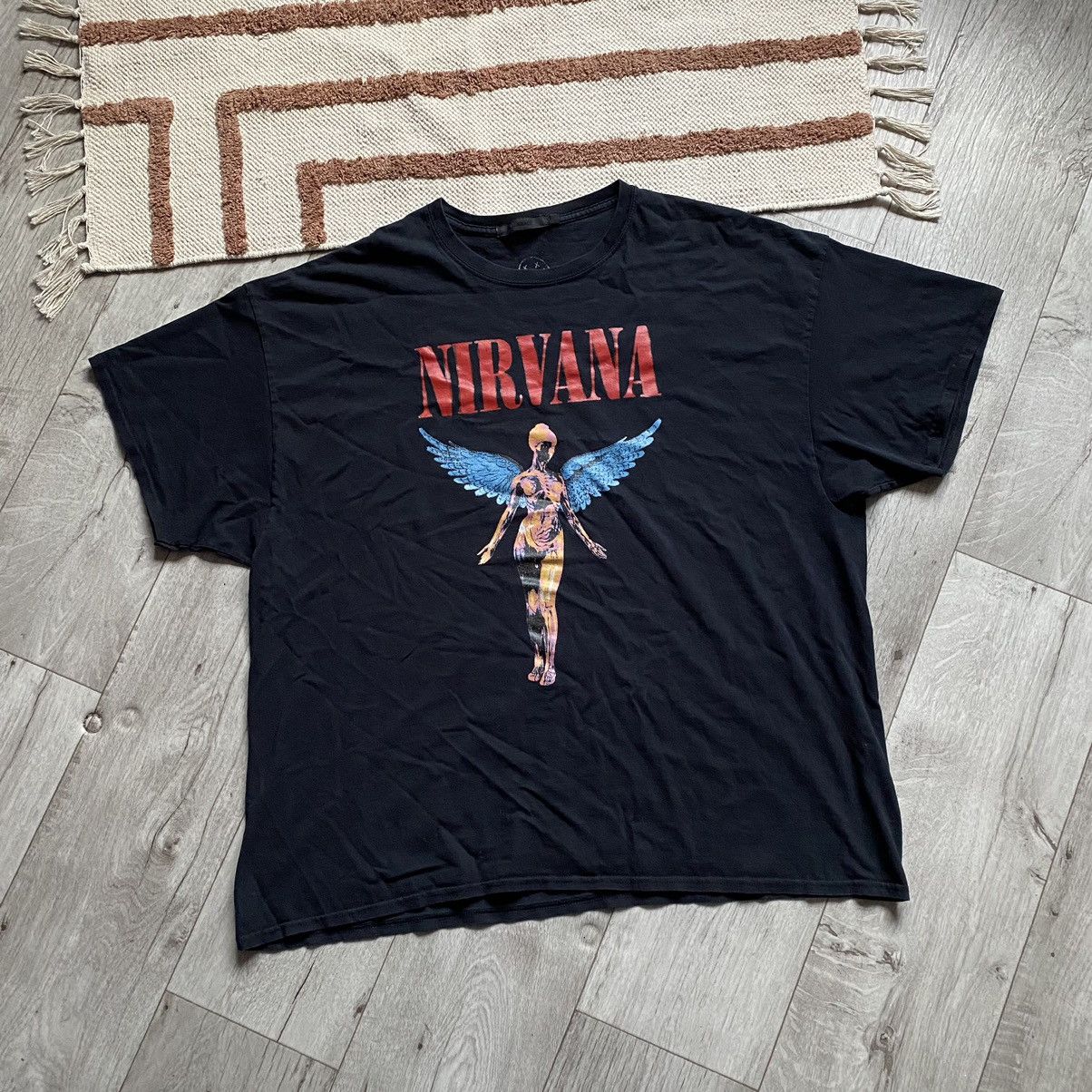 Band Tees NIRVANA IN UTTERO STATUE PRINT BOXY OVERSIZE T SHIRT Size US XL / EU 56 / 4 - 1 Thumbnail