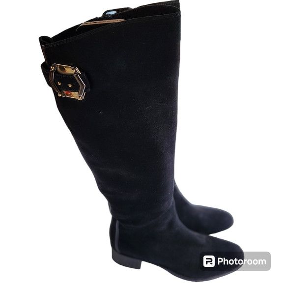 Other Le Pepe knee high women's sued black boots size 39.5 US Size US 8.5 / IT 38.5 - 1 Thumbnail