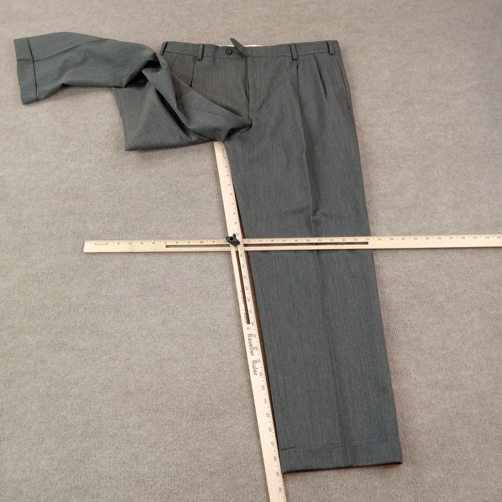 Brooks Brothers Brooks Brothers Gray Madison Straight Wool Dress Pants Men 38x30 (36x29 Actual) Regular Size US 36 / EU 52 - 2 Thumbnail