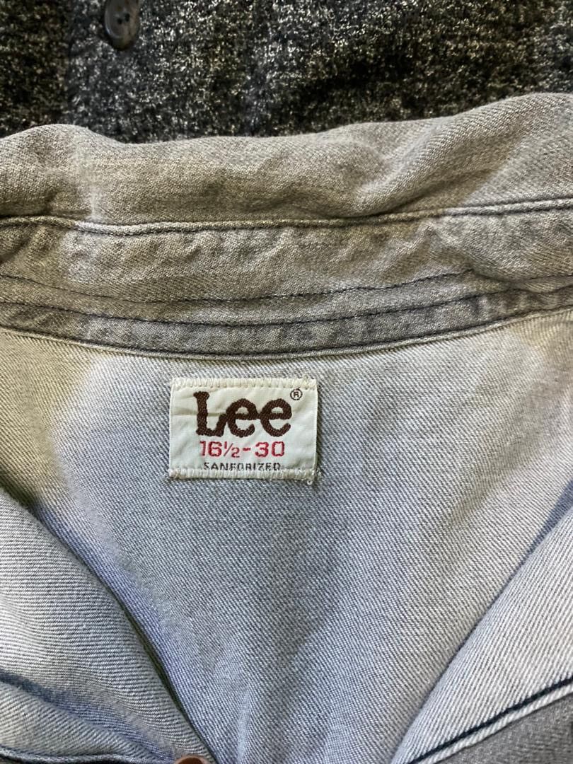 Lee Vintage 50s Lee Sanforized Grey Twill Western Shirt Jacket Size US L / EU 52-54 / 3 - 3 Thumbnail