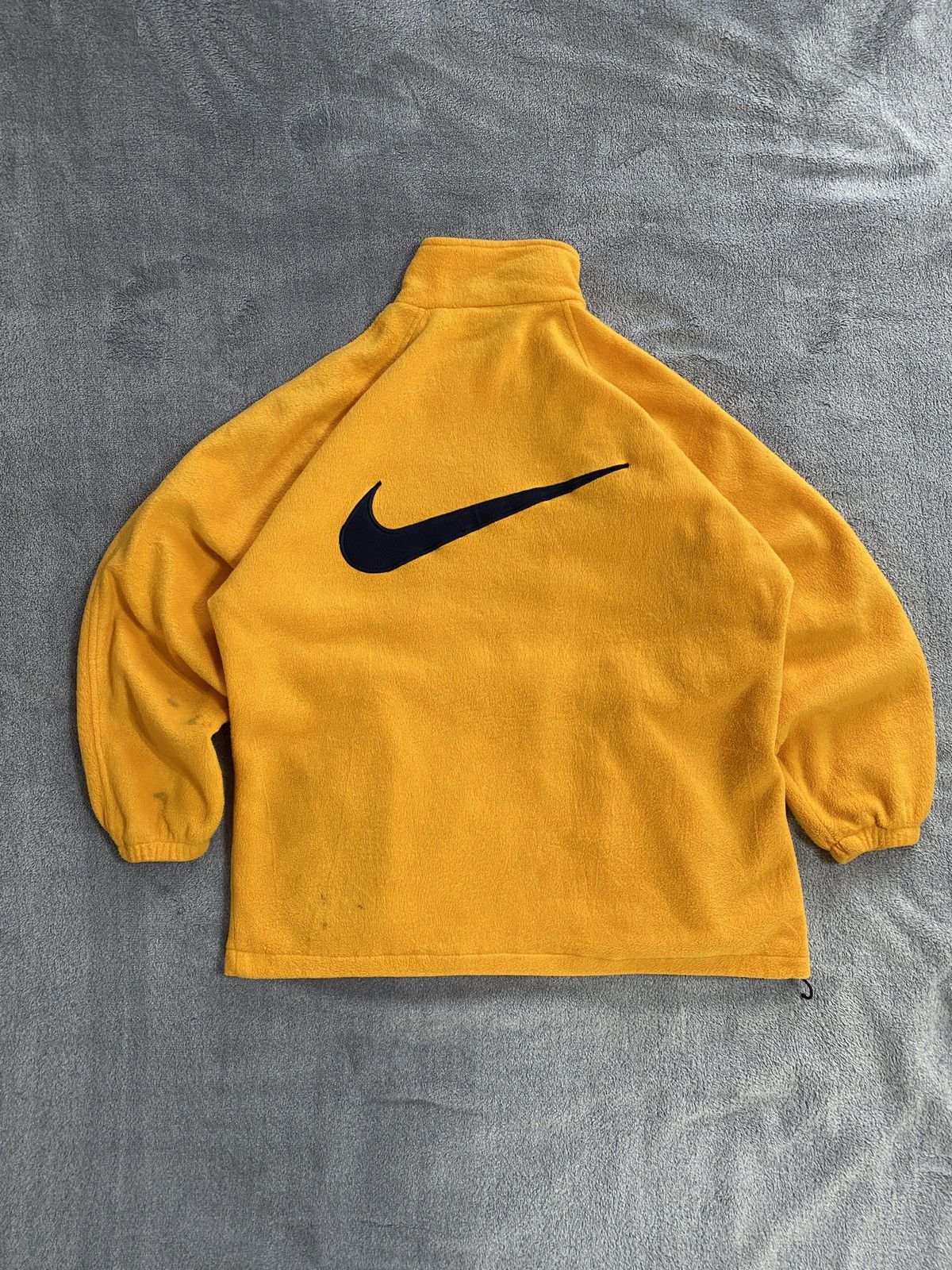 Nike Nike distressed vintage fleece big swoosh 90s Y2k Size US XL / EU 56 / 4 - 1 Thumbnail