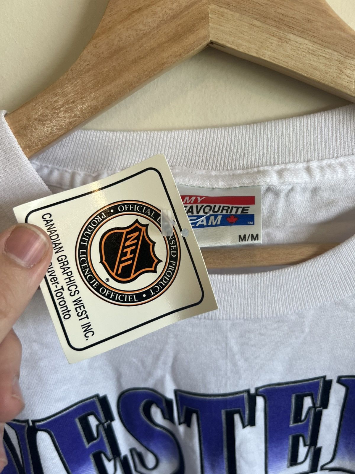 NHL × Vintage VINTAGE 1994 NHL Stanley Cup: Maple Leafs vs Canucks T-shirt Size US M / EU 48-50 / 2 - 3 Thumbnail