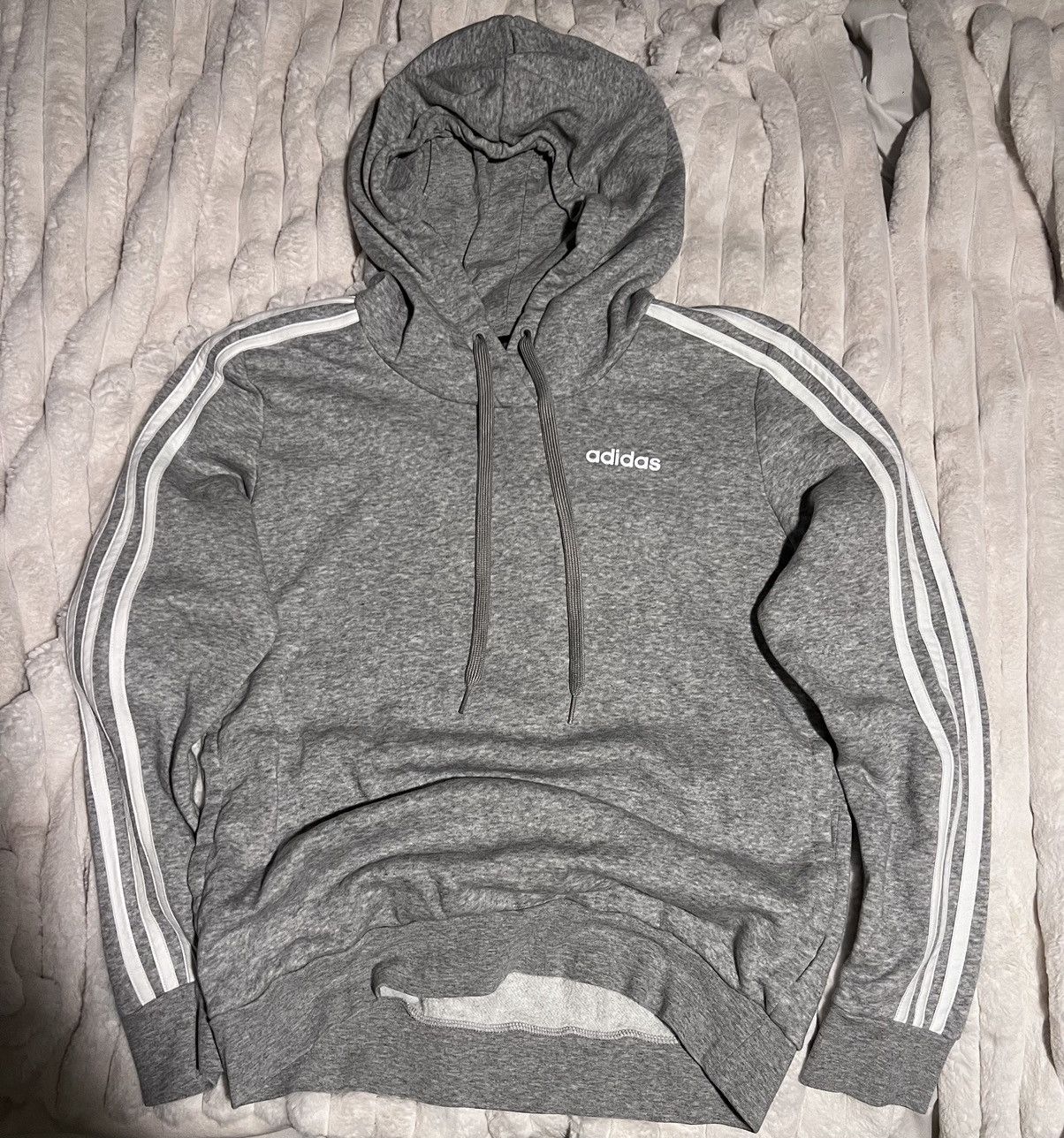 Adidas Adidas essentials fleece 3-stripes vegan pullover soft wash Size S / US 4 / IT 40 - 11 Thumbnail