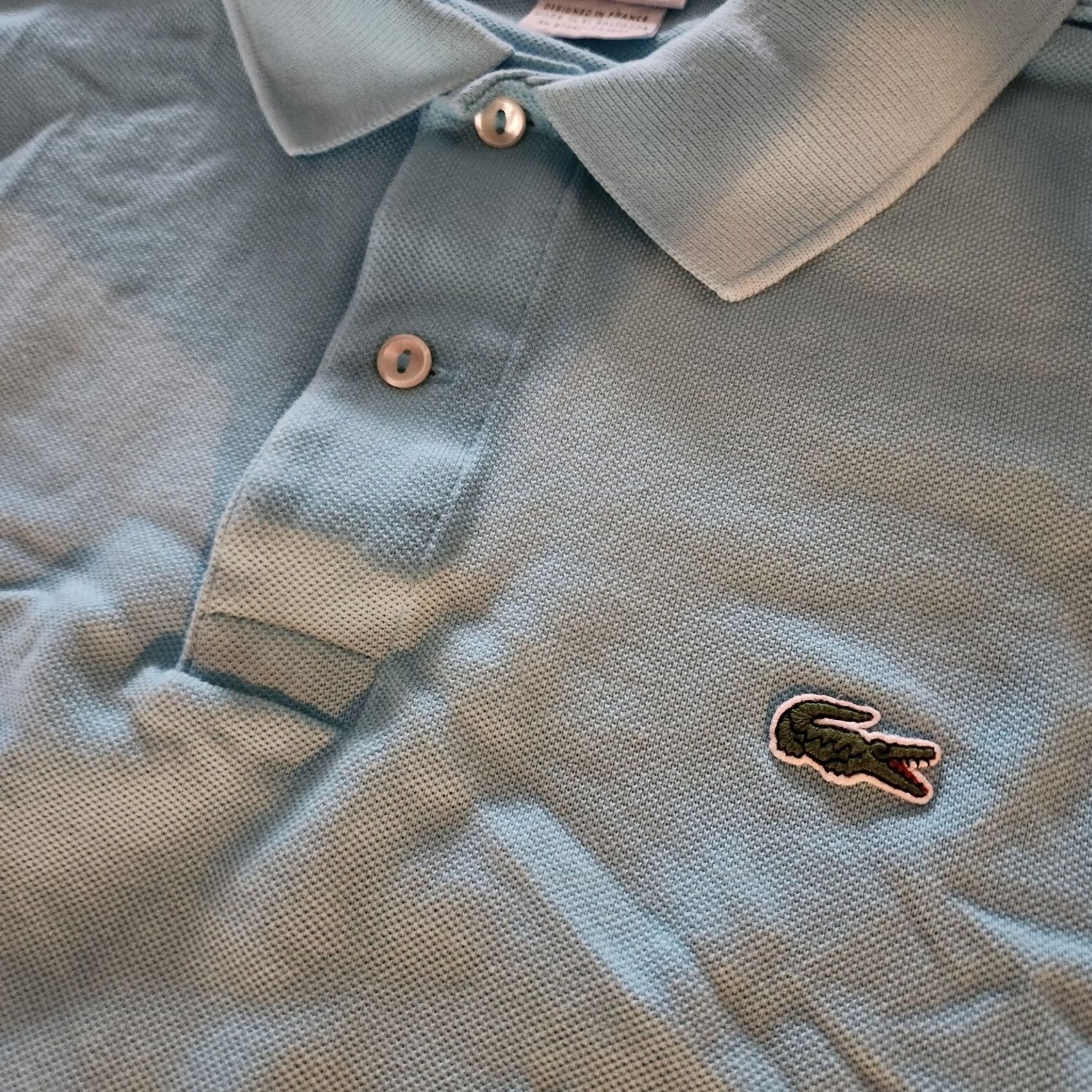 Lacoste Lacoste Polo Shirt Men's Size 7 Light Blue Logo Collar Short Sleeve Regular Size US M / EU 48-50 / 2 - 2 Thumbnail