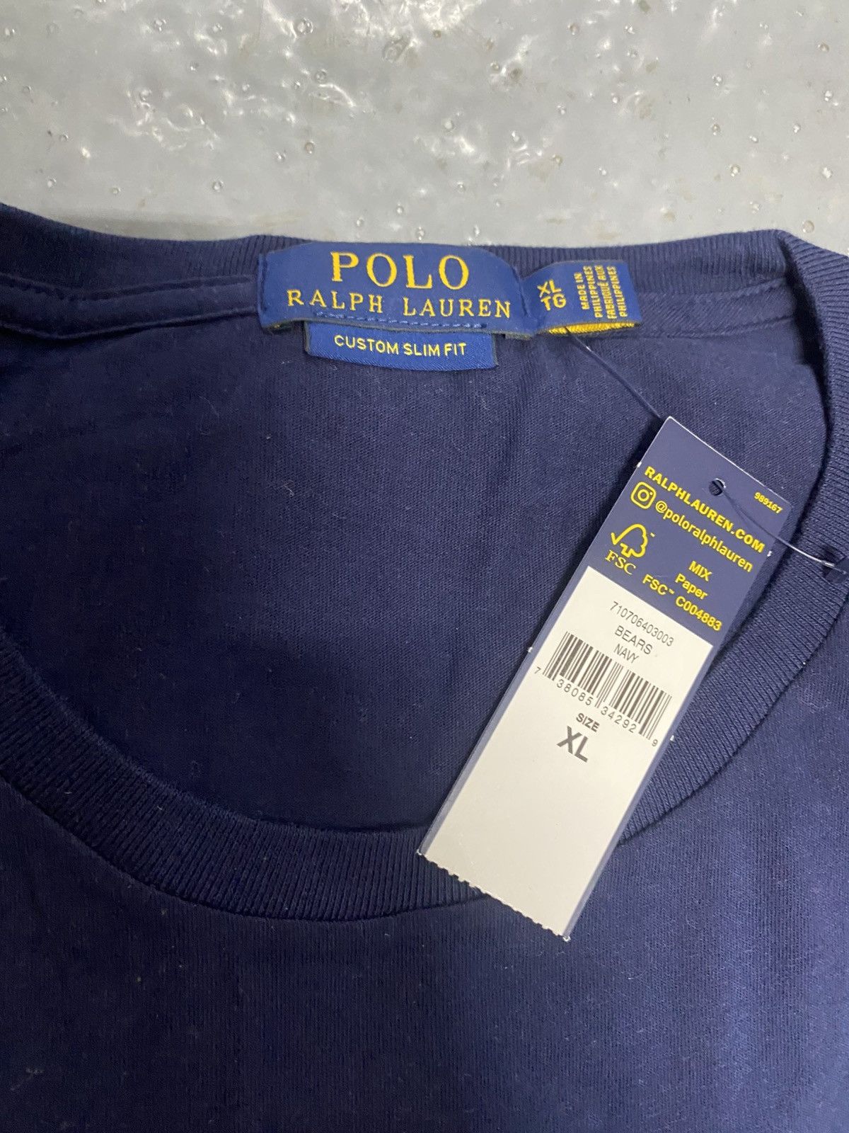 Polo Ralph Lauren Polo Ralph Lauren USA Hockey Bear T Shirt Navy Size US XL / EU 56 / 4 - 2 Thumbnail