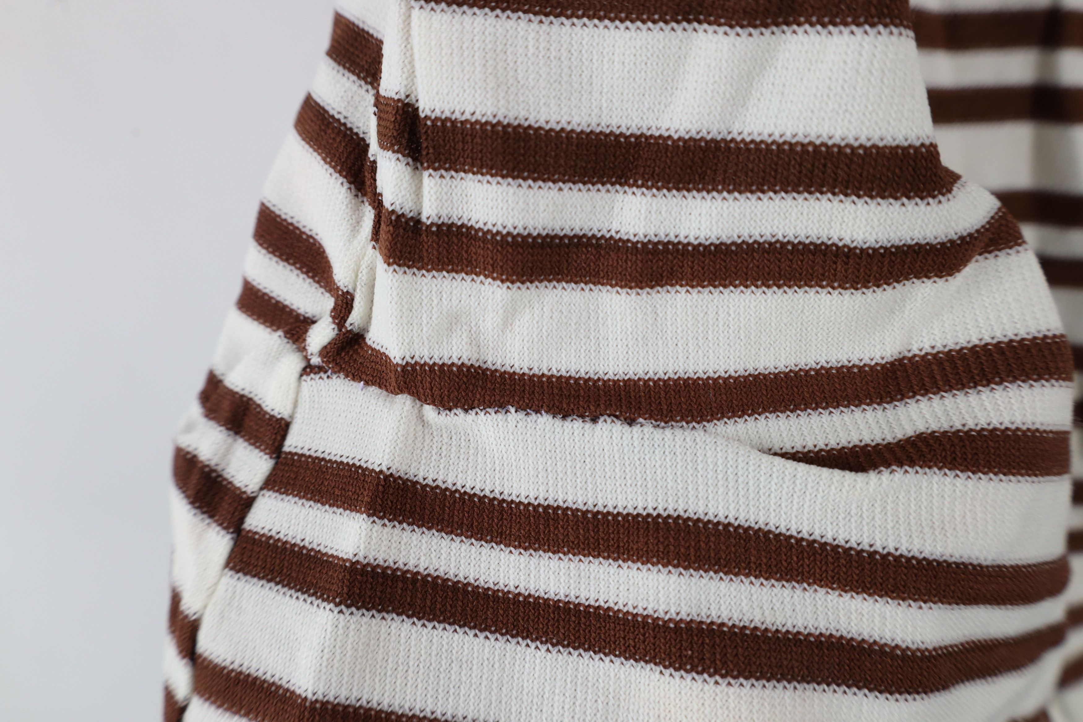 Vintage Vintage 70s Streetwear Knit Tank Top T-Shirt Brown White Size M / US 6-8 / IT 42-44 - 5 Thumbnail