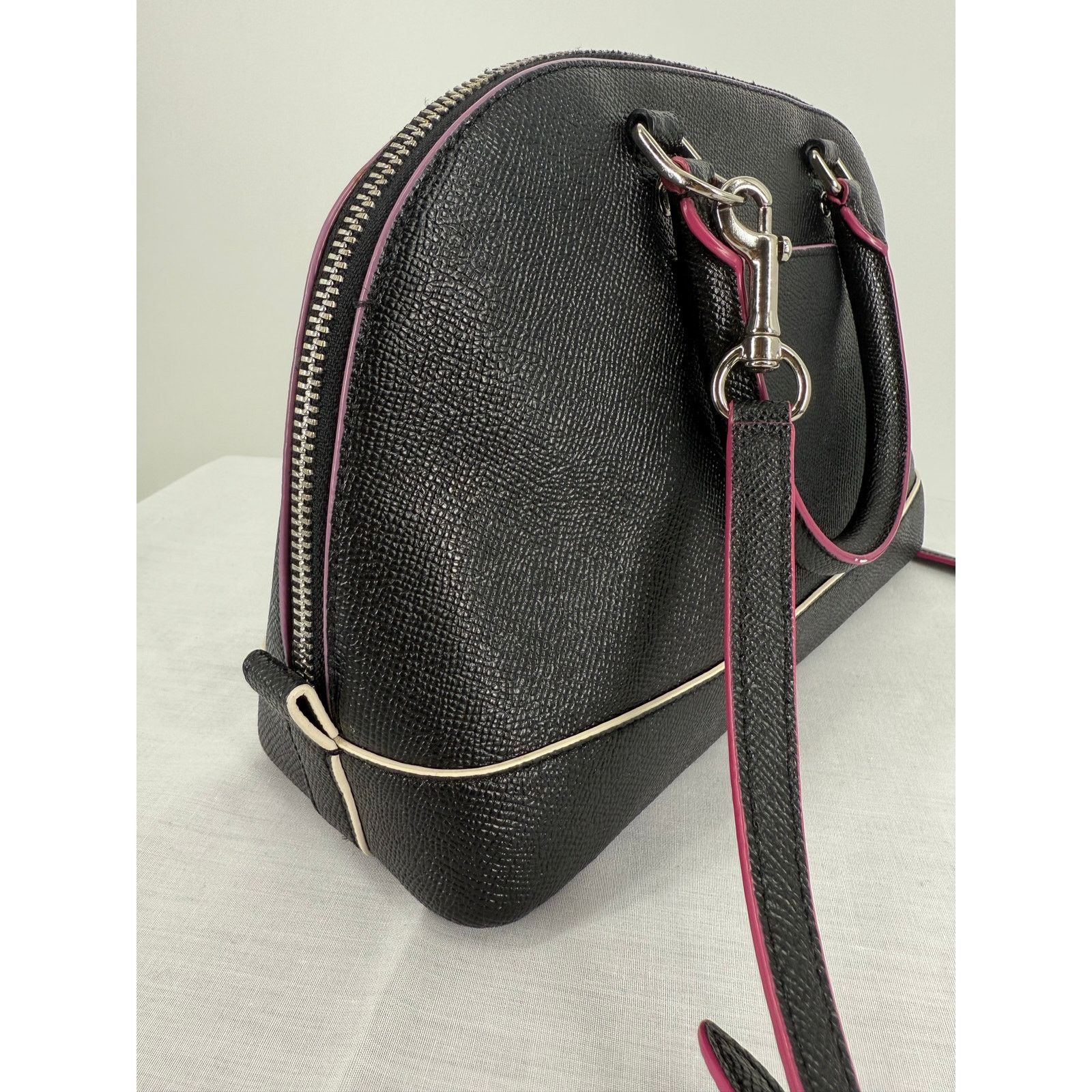 Coach Coach Mini Sierra Satchel F13310 Black Multi Edgepaint Size ONE SIZE - 12 Thumbnail