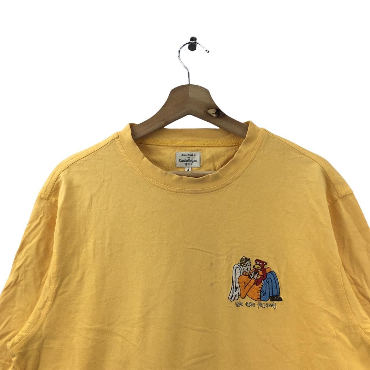 Vintage Vtg CASTELBAJAC SPORT CARTOON Angel Is Coming Tee Shirt Size L / US 10 / IT 46 - 3 Thumbnail