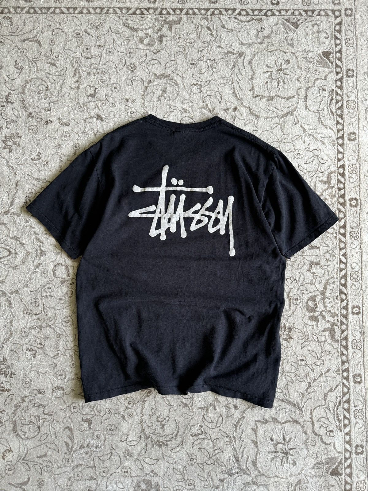 Streetwear × Stussy × Vintage Vintage Stussy Kyoto Big Logo Tee