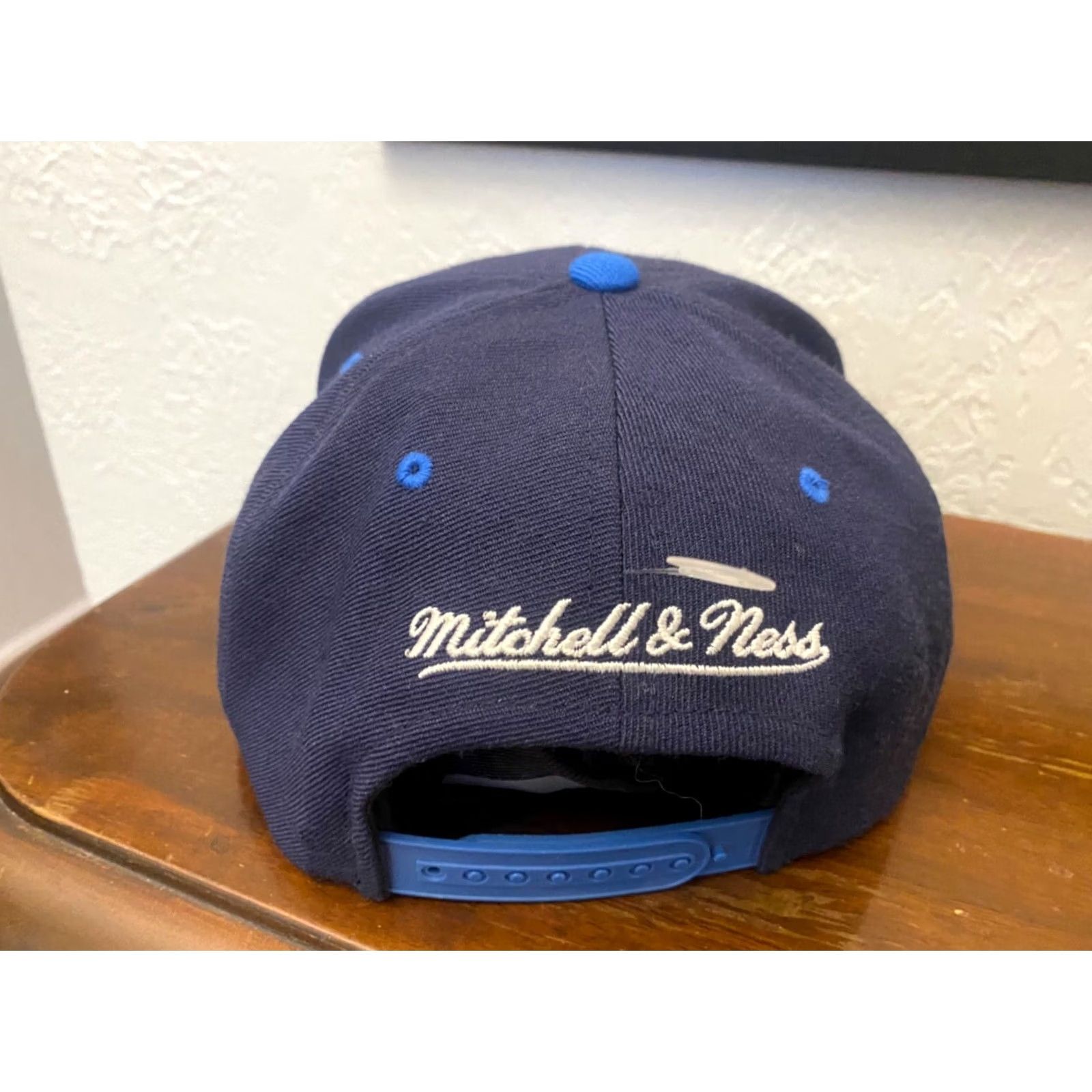 Mitchell & Ness OKC Thunder Mitchell & Ness Logo under Bill Snapback Hat Men Adjustable Blue Cap Size ONE SIZE - 3 Thumbnail
