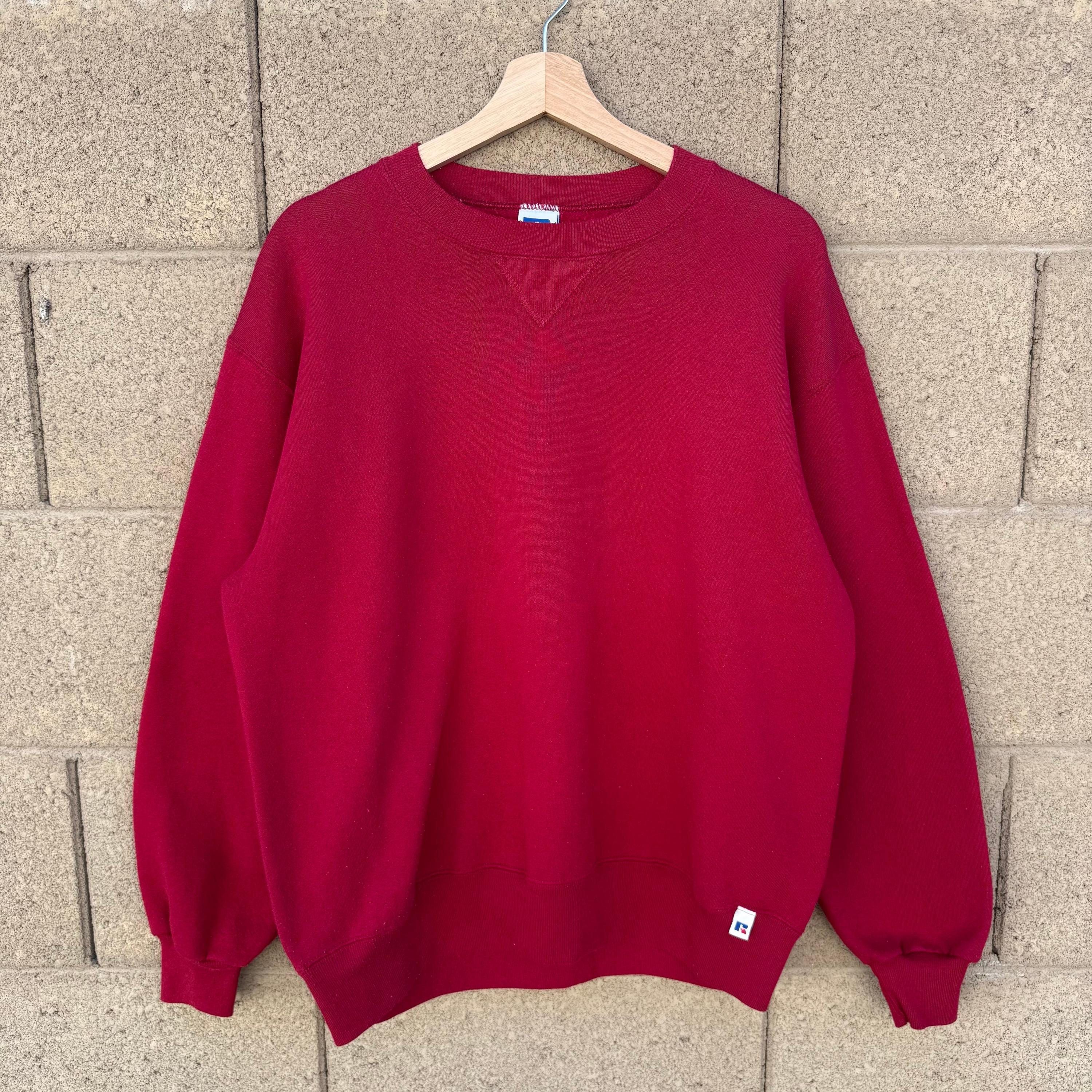 Russell Athletic 90's Vintage Russell Athletic Faded Red Crewneck Sweatshirt Size US M / EU 48-50 / 2 - 1 Thumbnail