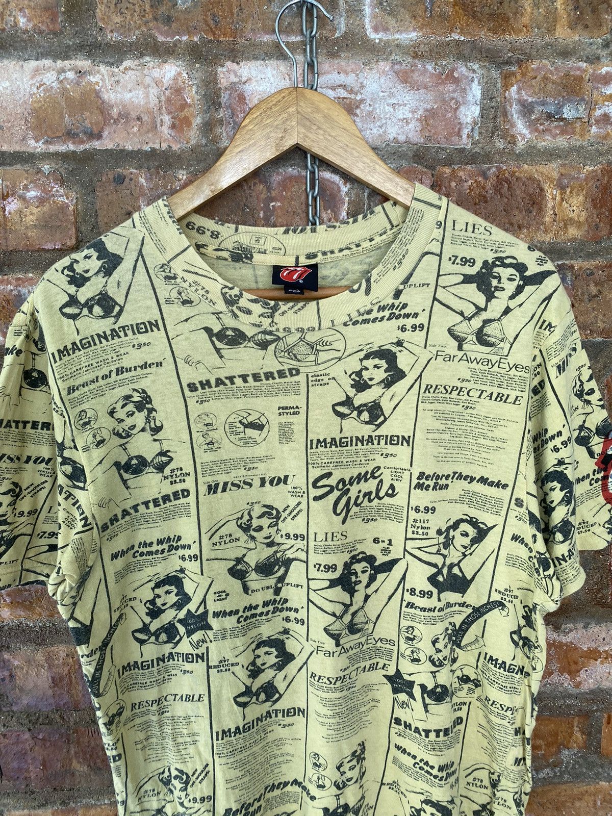 Hysteric Glamour × The Rolling Stones RARE!! 2004 limited Edition Hysteric x RS Bullet Bra Adv Size US M / EU 48-50 / 2 - 3 Thumbnail