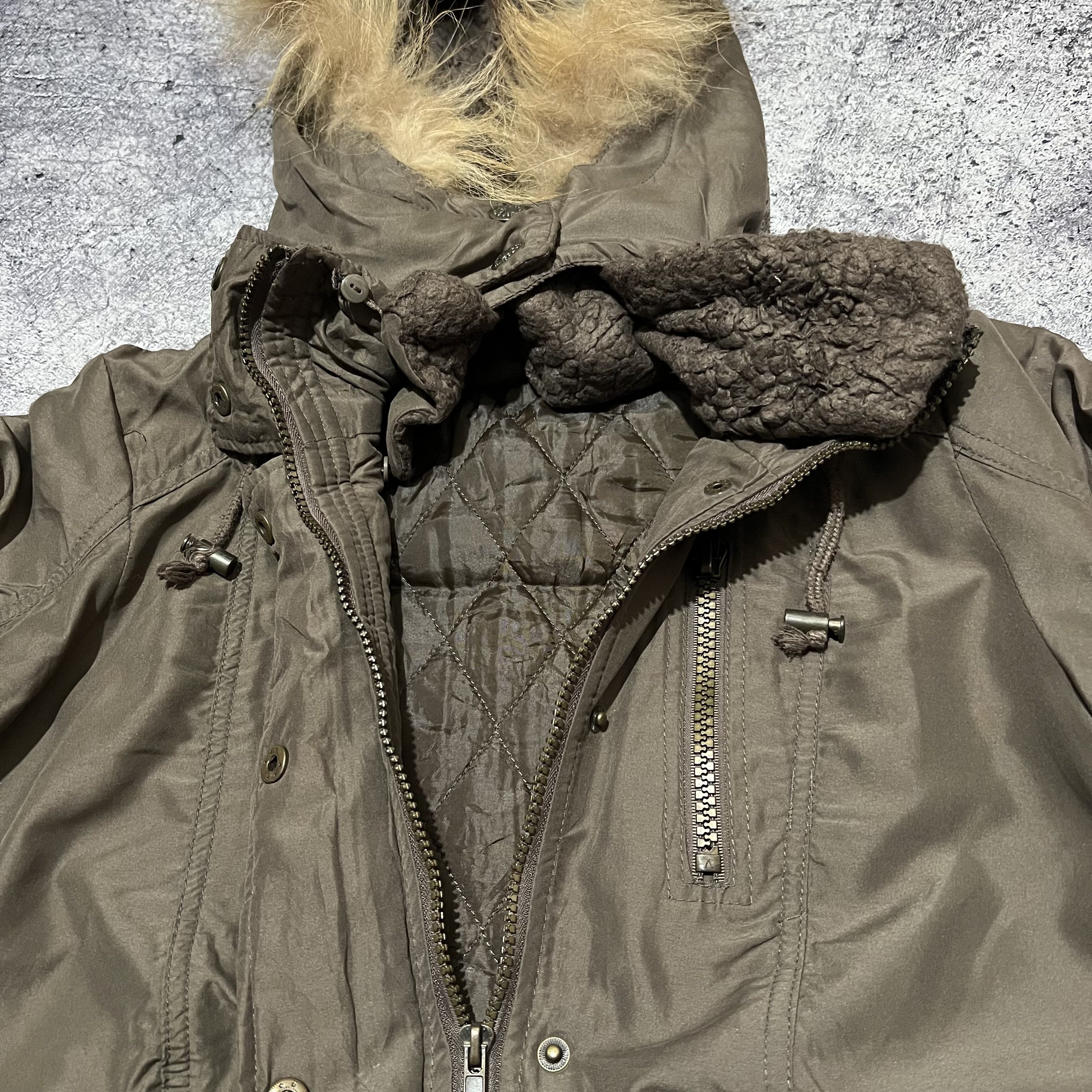 Japanese Brand 2000s Japanese Hysteric Ifsix Fur Raccoon Hodded Jacket y2k Size US M / EU 48-50 / 2 - 2 Thumbnail