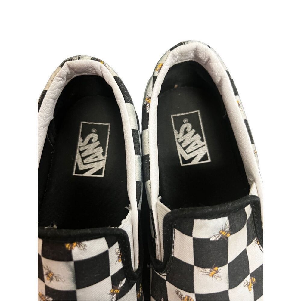 Vans Classic Slip-On Bee Check 'Black White' size 8M W - Main Image