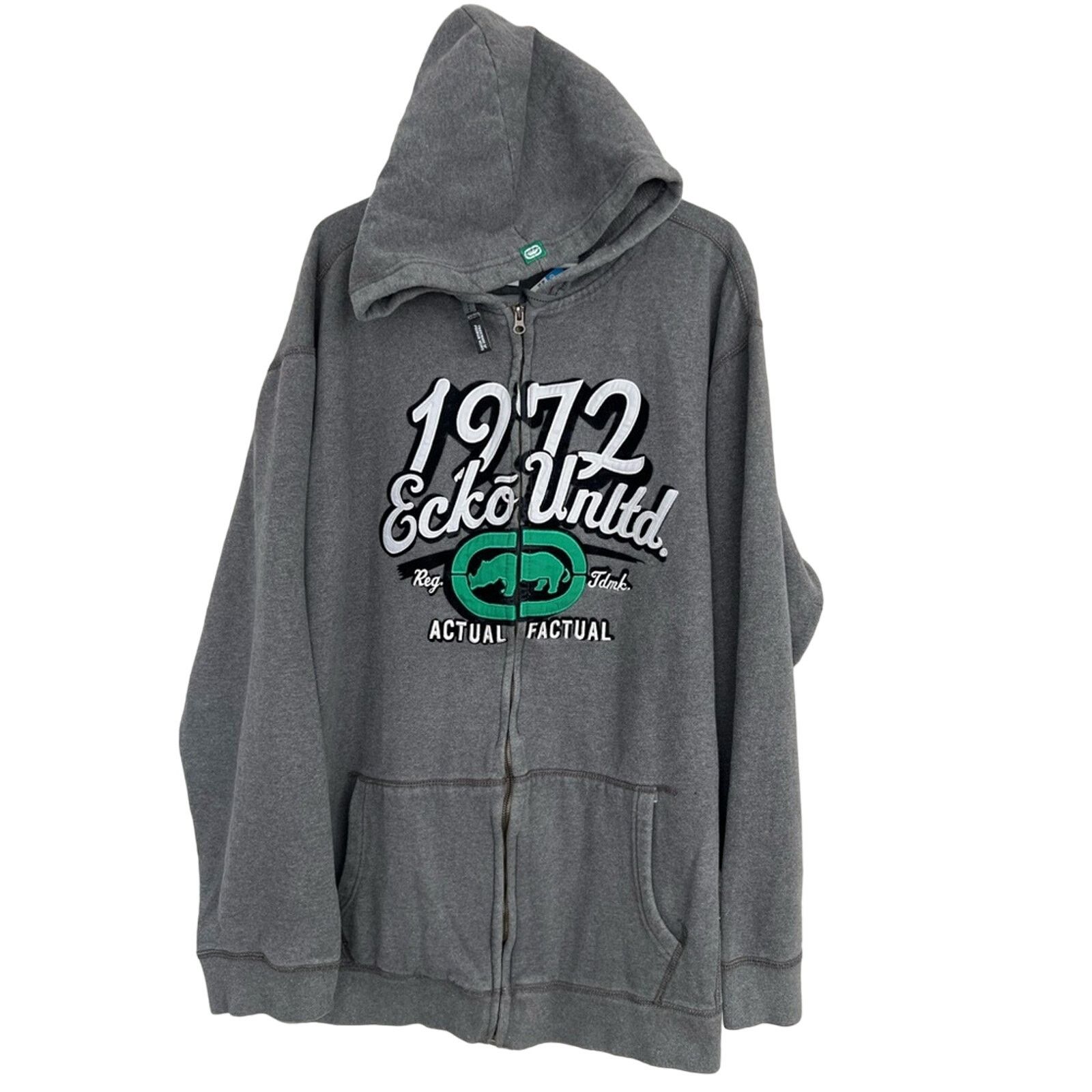 Ecko Unltd. VINTAGE SIZE 3XL Y2K 2000s Ecko Unltd Zip Hoodie HipHop Size US XXL / EU 58 / 5 - 1 Thumbnail