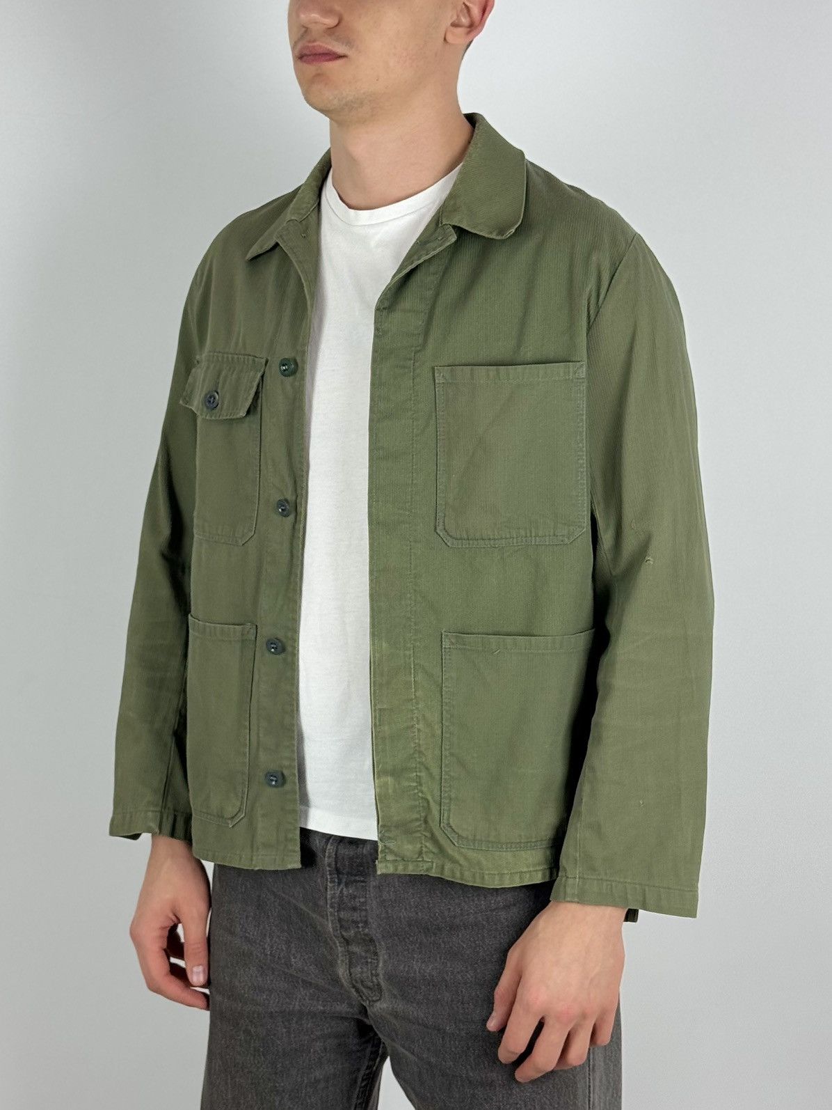 Vintage 1970’s Vintage Distressed Sirna Work Jacket Size US L / EU 52-54 / 3 - 2 Thumbnail