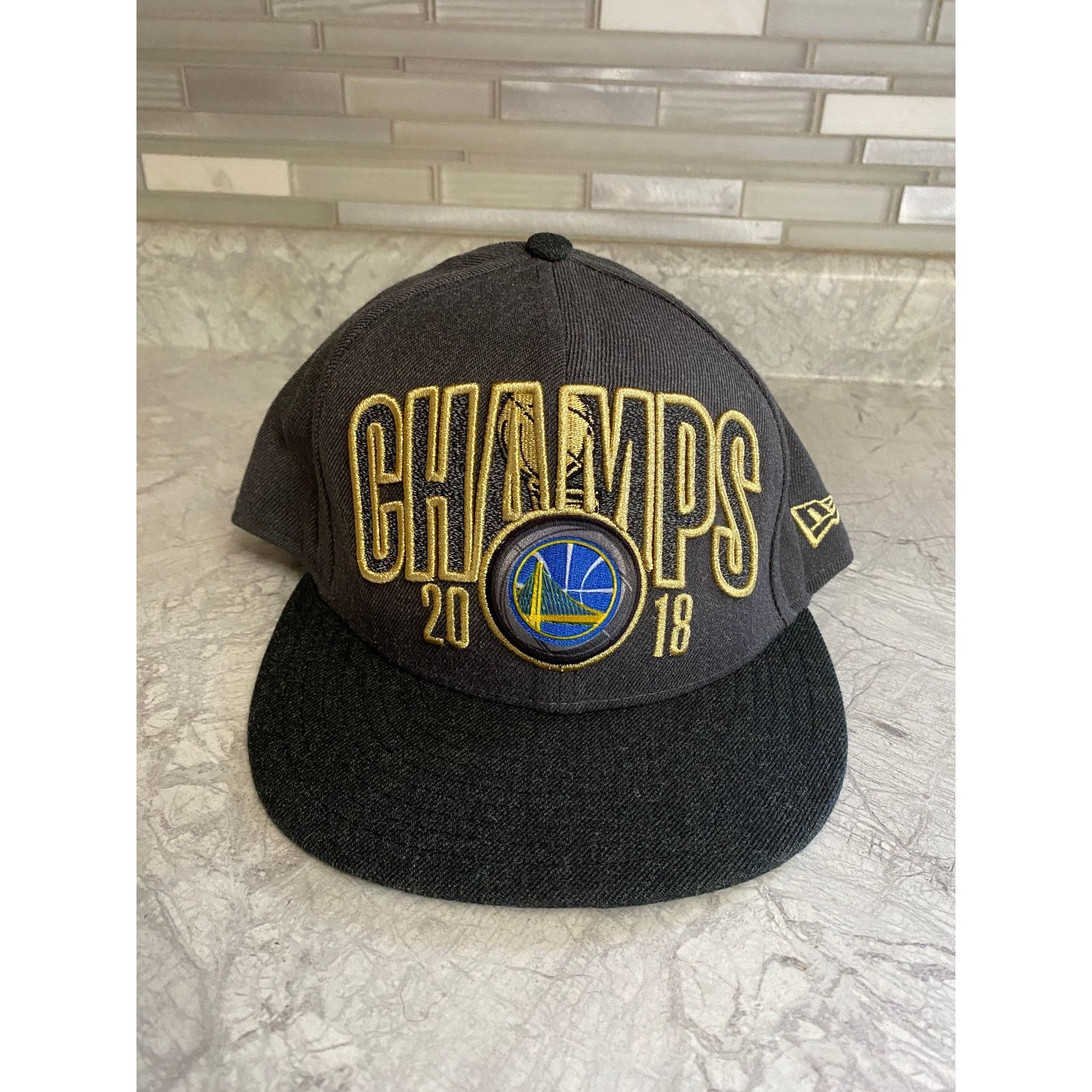New Era New Golden State Warriors 2018 Champs New Era Snapback Hat Size ONE SIZE - 2 Thumbnail