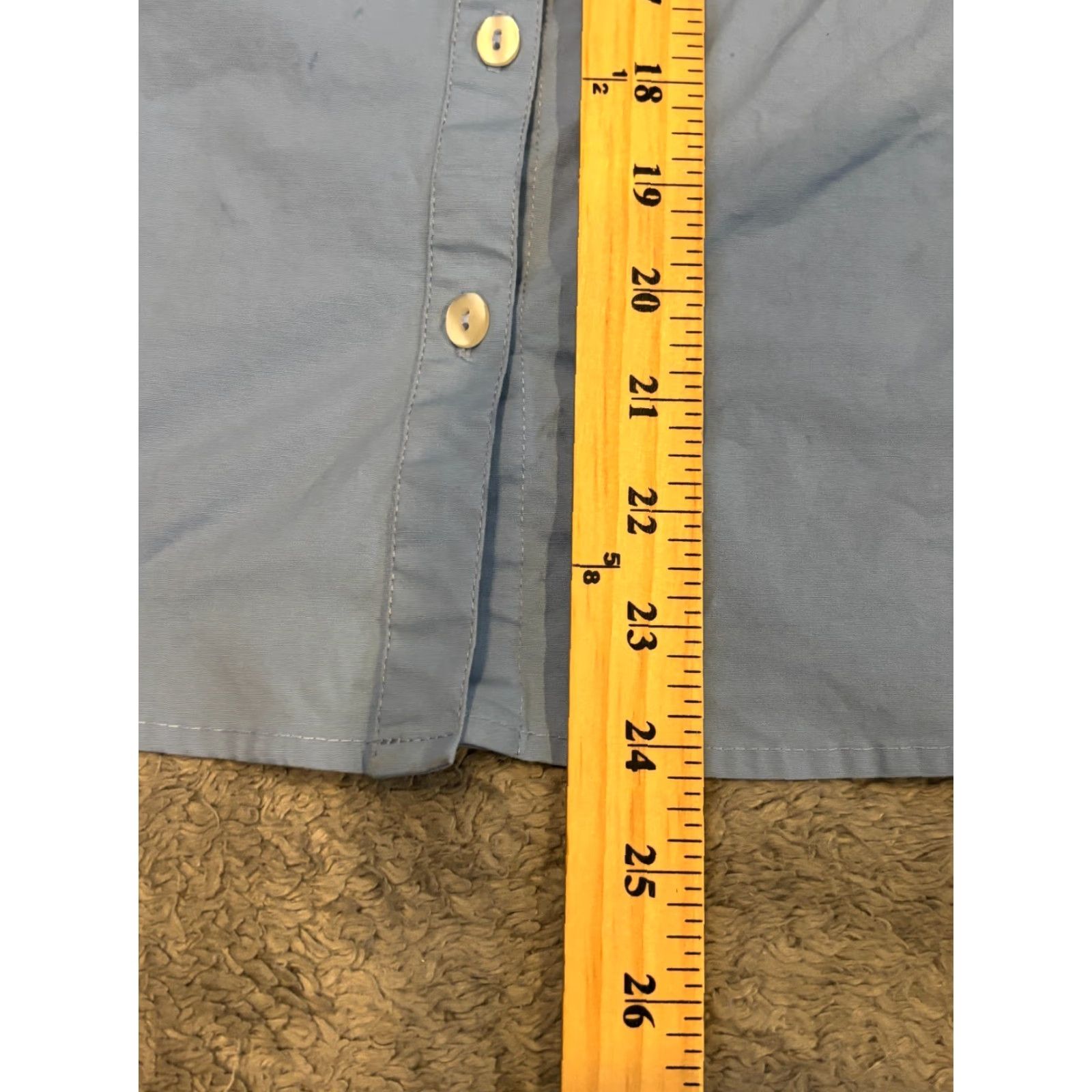 Lacoste Lacoste Shirt Womens M Blue Button-Up Collared 3/4 Sleeve Slim Work Casual Office Size M / US 6-8 / IT 42-44 - 5 Thumbnail