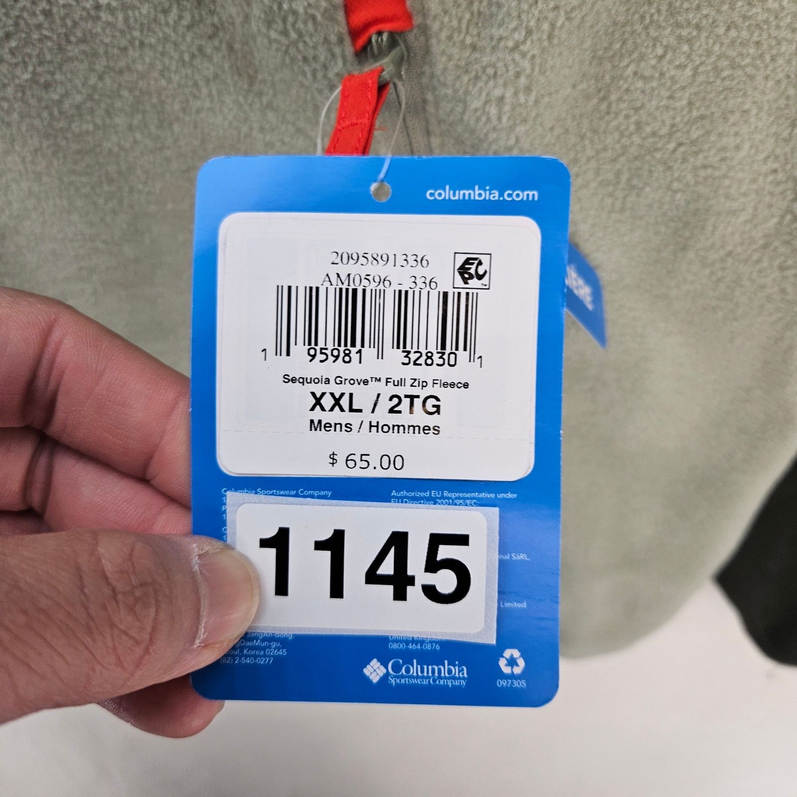 Columbia COLUMBIA MENS XXL SEQUOIA GROVE FULL ZIP FLEECE JACKET OLIVE Size US XXL / EU 58 / 5 - 5 Thumbnail