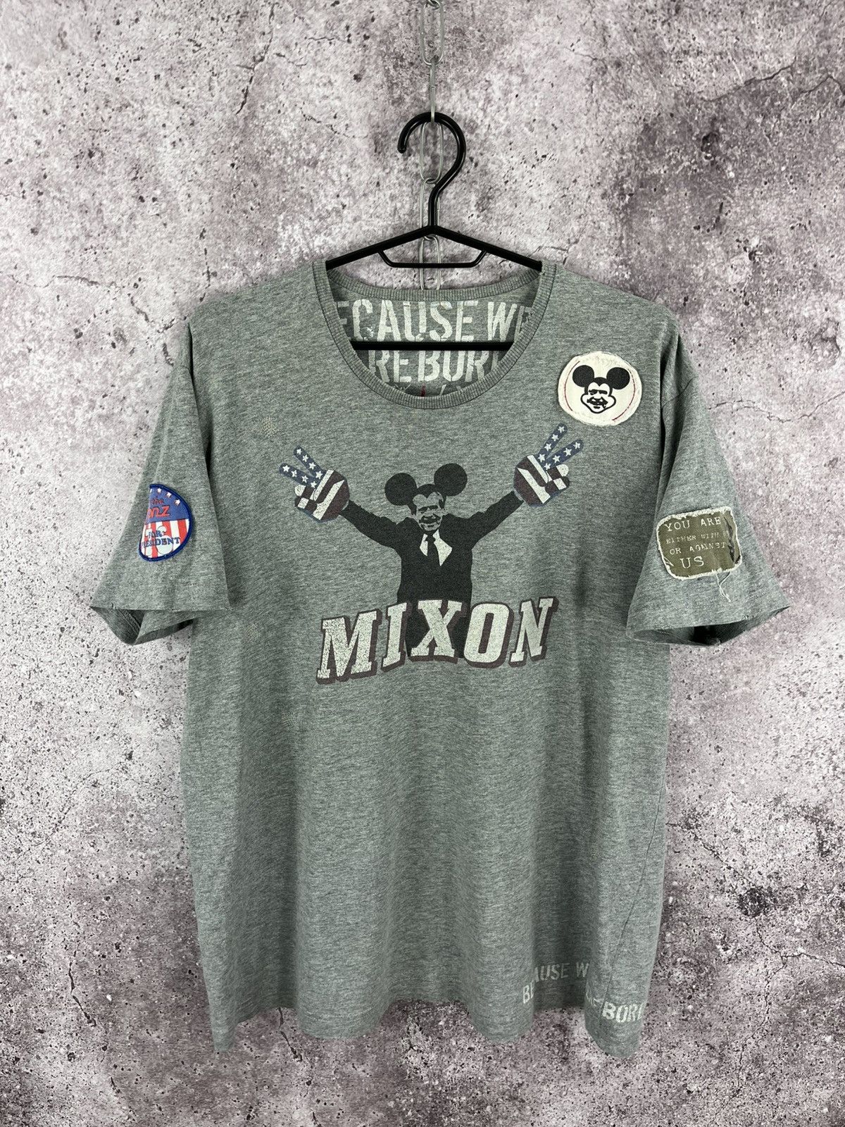 Vintage Mixon President Crazy Tee Multi Logo Size L Size US L / EU 52-54 / 3 - 1 Thumbnail