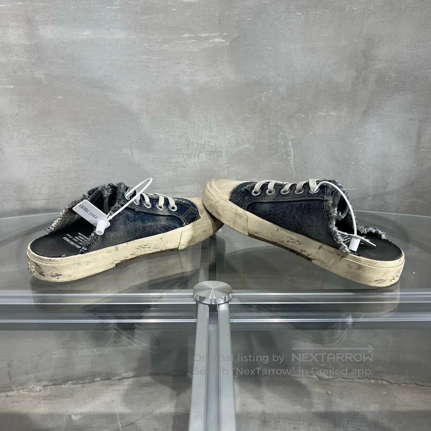 Balenciaga Balenciaga Destroying the denim blue half-trunk Size US 5.5 / IT 35.5 - 5 Thumbnail