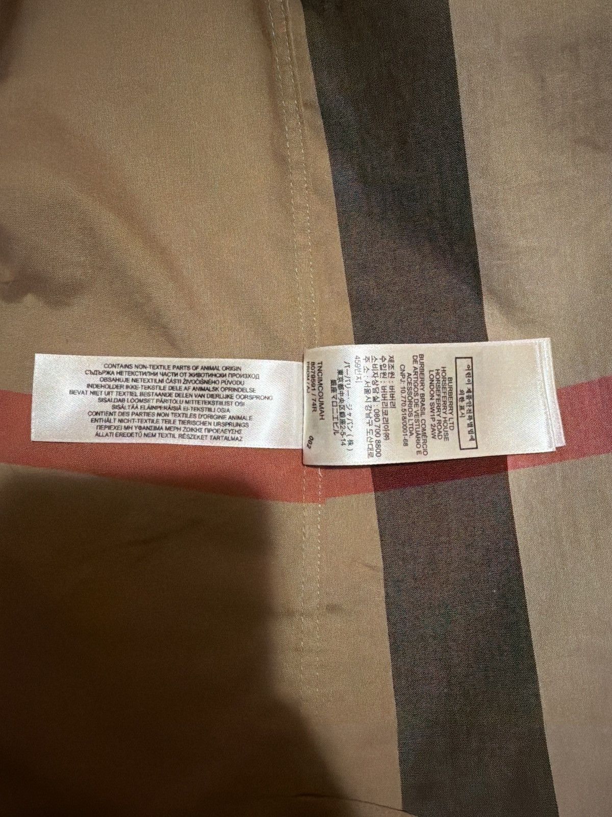 Burberry Burberry Slim Fit Check Cotton Shirt M Size US M / EU 48-50 / 2 - 8 Thumbnail
