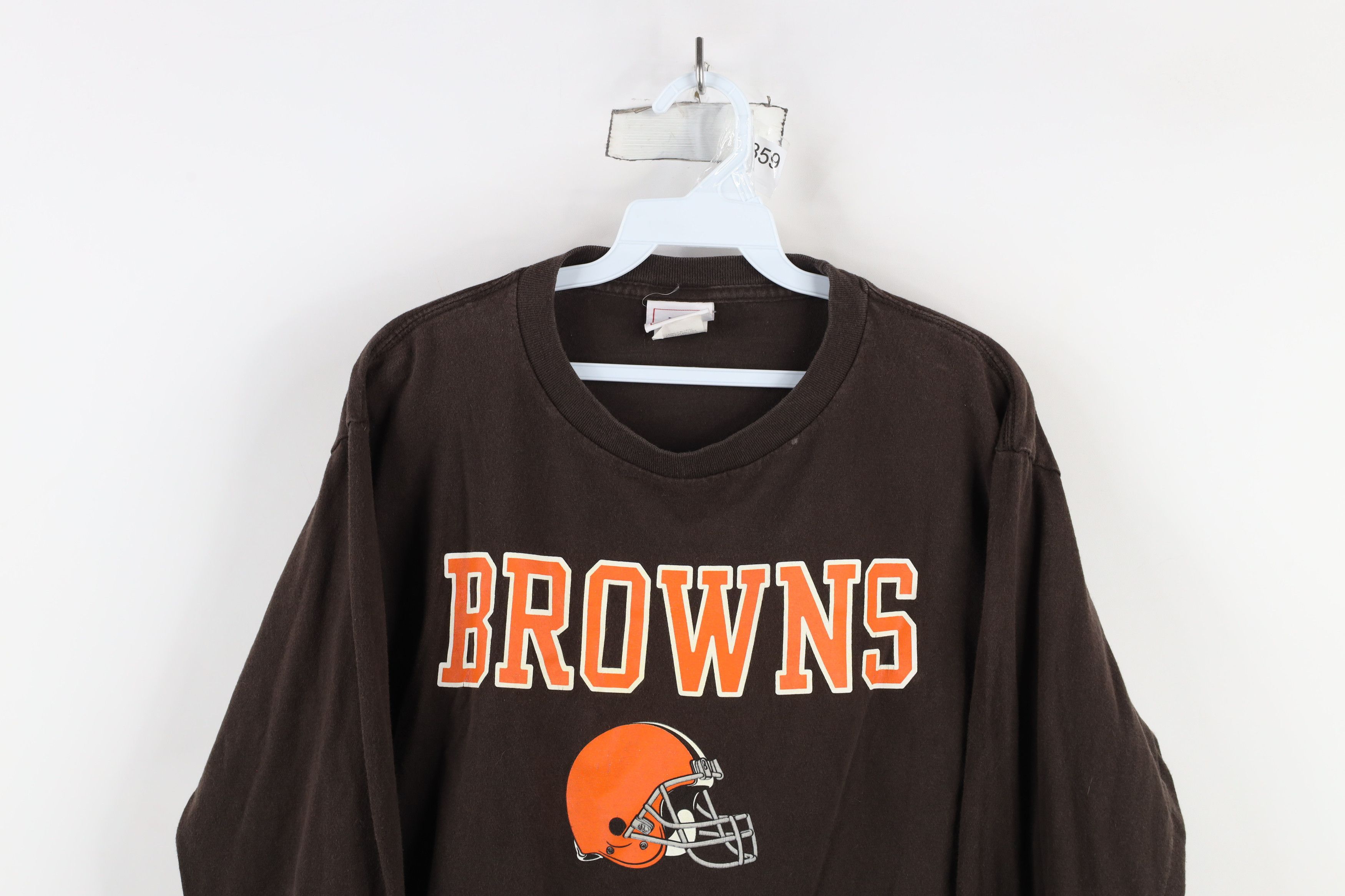 Vintage Vintage Cleveland Browns Football Long Sleeve T-Shirt Brown Size US M / EU 48-50 / 2 - 2 Thumbnail