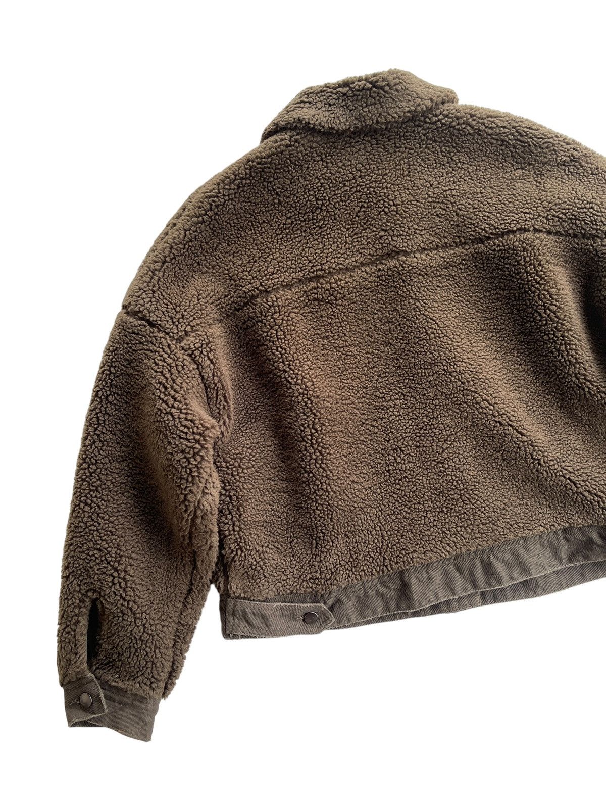 Zara Zara Teddy Fleece Shearling Cropped Jacket Size S / US 4 / IT 40 - 6 Thumbnail
