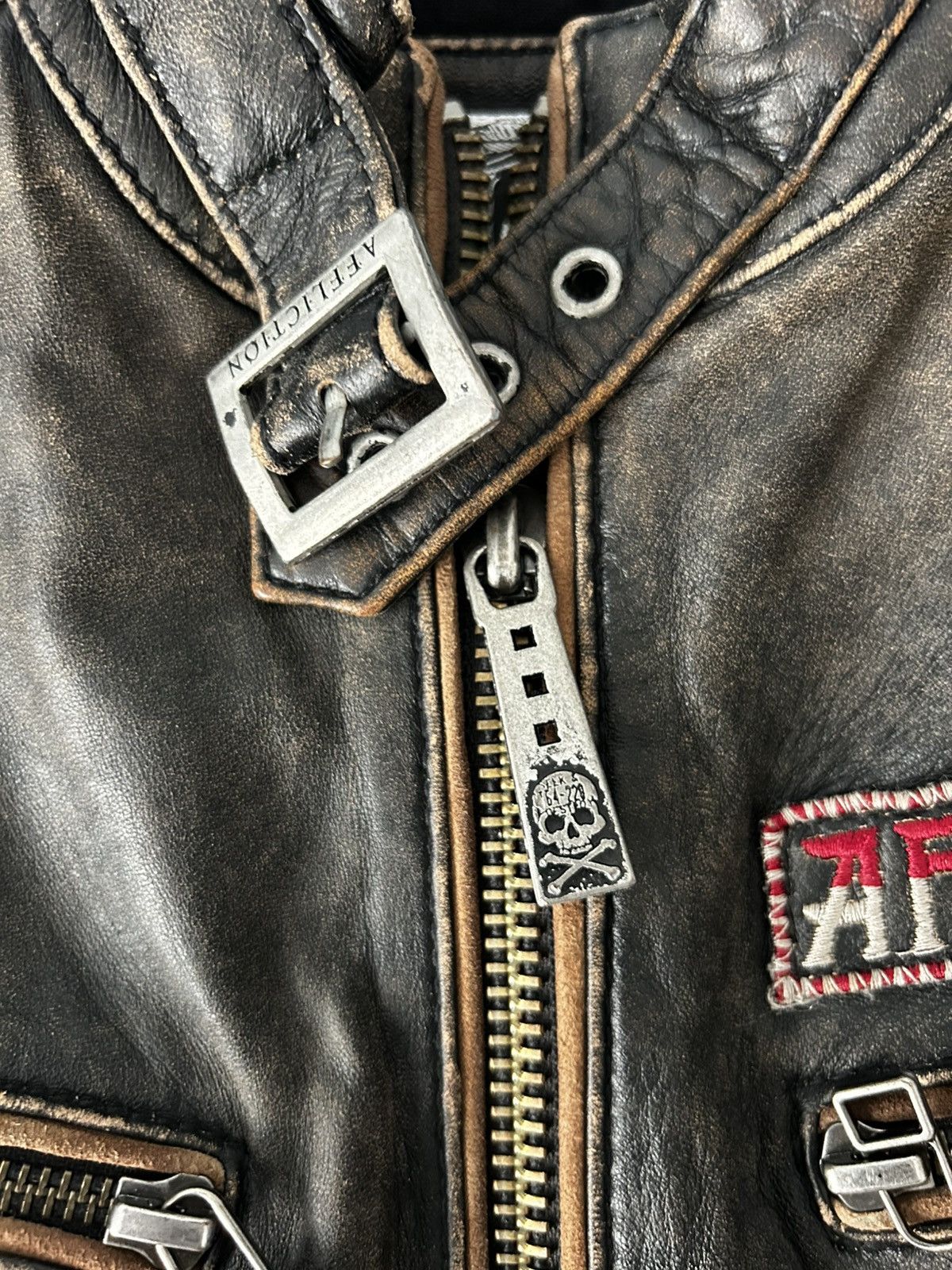 Affliction Rare* Affliction Leather Jacket No.34/100 Size US XS / EU 42 / 0 - 4 Thumbnail