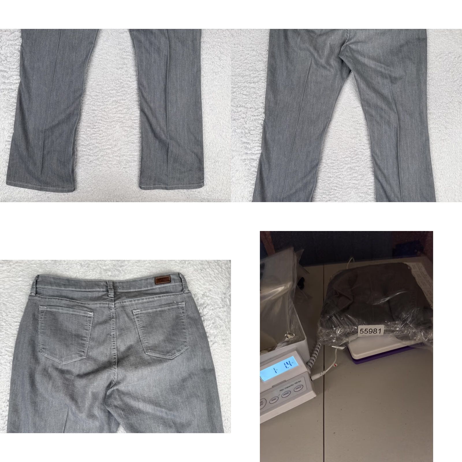 Lee Riders by Lee Bootcut Jeans Womens 12 Gray Medium Wash Mid Rise Stretch 32x30 Size 34" / US 12 / IT 48 - 10 Thumbnail
