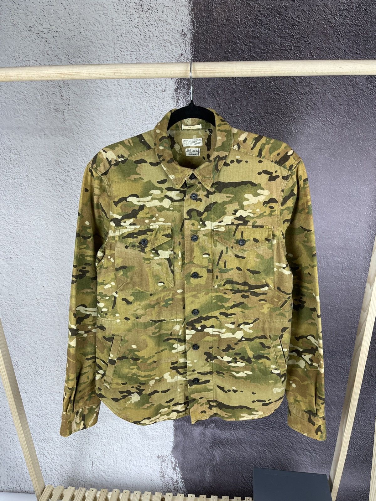 Allsaints Ernesto LS shirt military utility overshirt