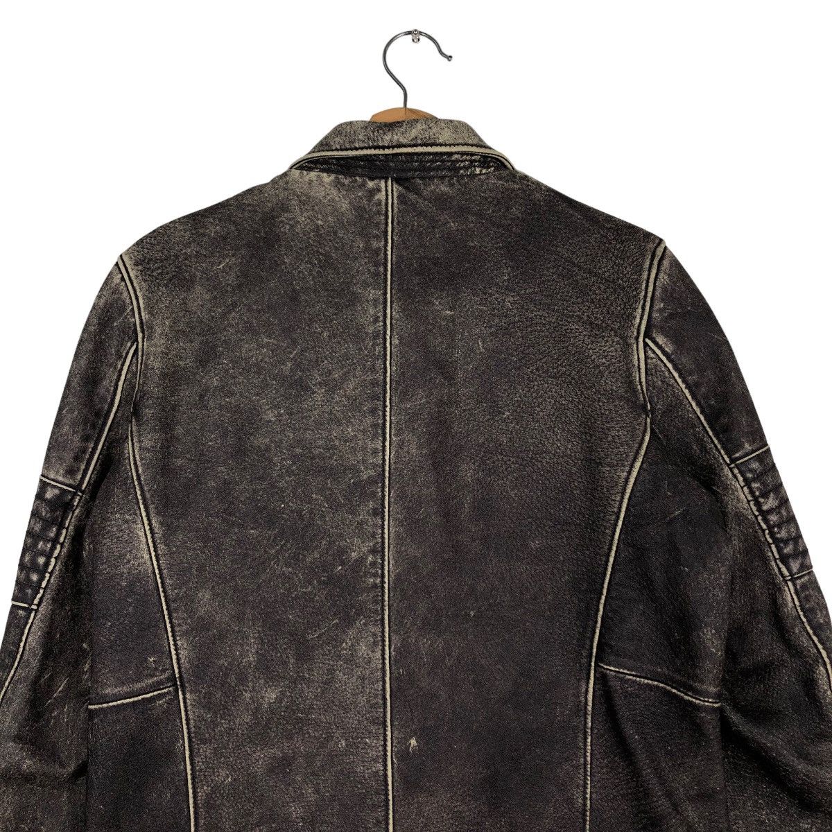 Japanese Brand 🔥Vintage Pigskin Leather Biker Jacket Pinball Japan Made Size US S / EU 44-46 / 1 - 9 Thumbnail