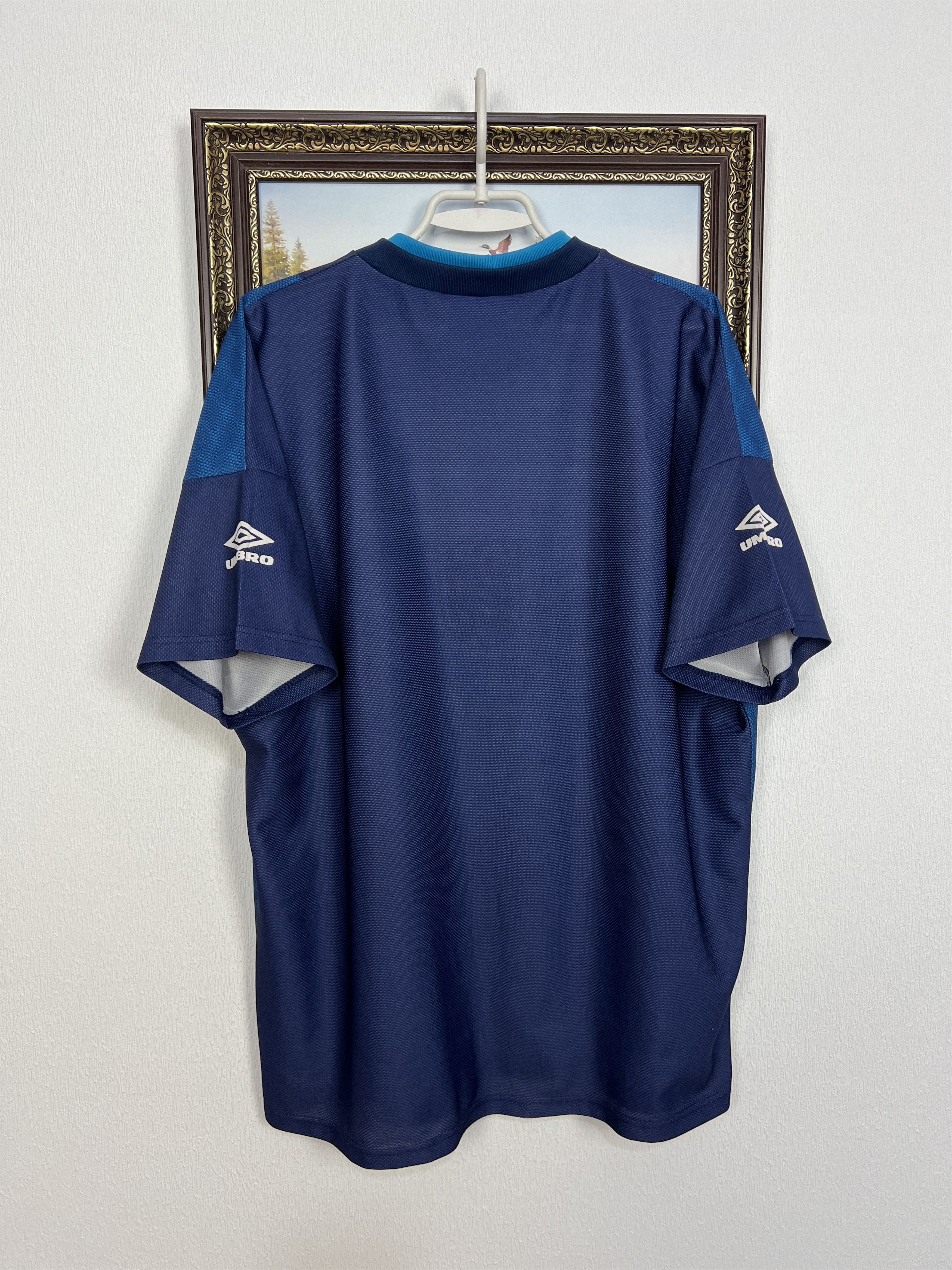 Umbro Vintage England Football Train Shirt Soccer Jersey Trikot Size US XL / EU 56 / 4 - 7 Thumbnail