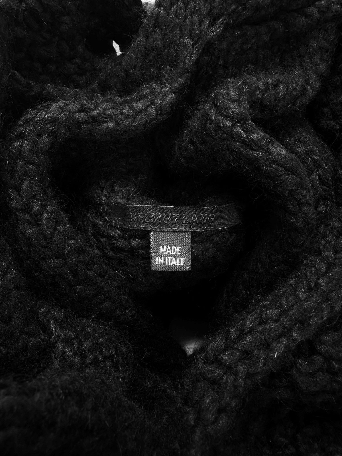 Helmut Lang SS02 Helmut Lang ‘Braided’ Cashmere Black Knitted Sweater Size US M / EU 48-50 / 2 - 3 Thumbnail