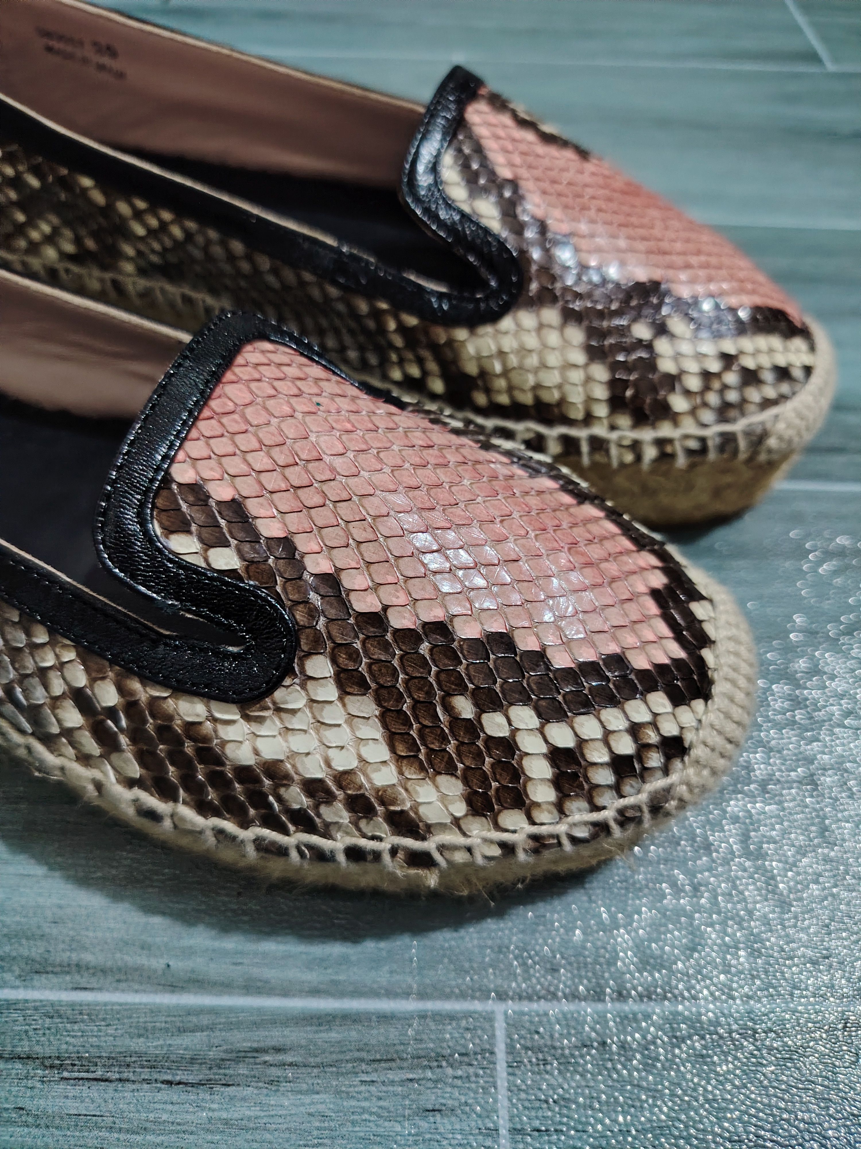 Alexander McQueen ALEXANDER MCQUEEN - Snake Skin Platform Espadrilles Size US 9 / IT 39 - 3 Thumbnail