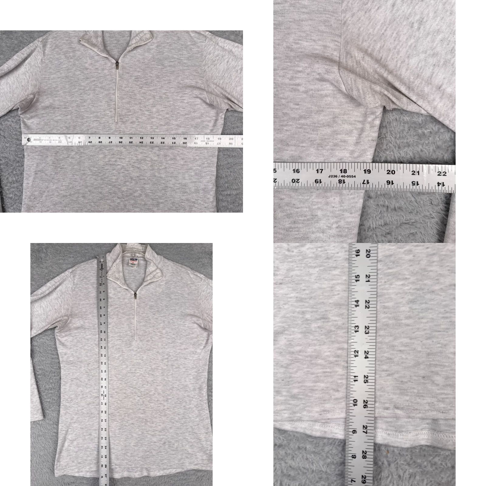 Patagonia VINTAGE Patagonia Shirt Mens M Gray 1/4 Zip Capiline US Made Long Sleeve Size US M / EU 48-50 / 2 - 8 Thumbnail