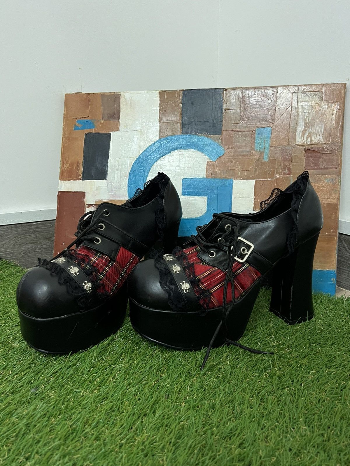 Demonia Cult Rare Pleaser Gothic Crypto-06 Platform Heels | Grailed