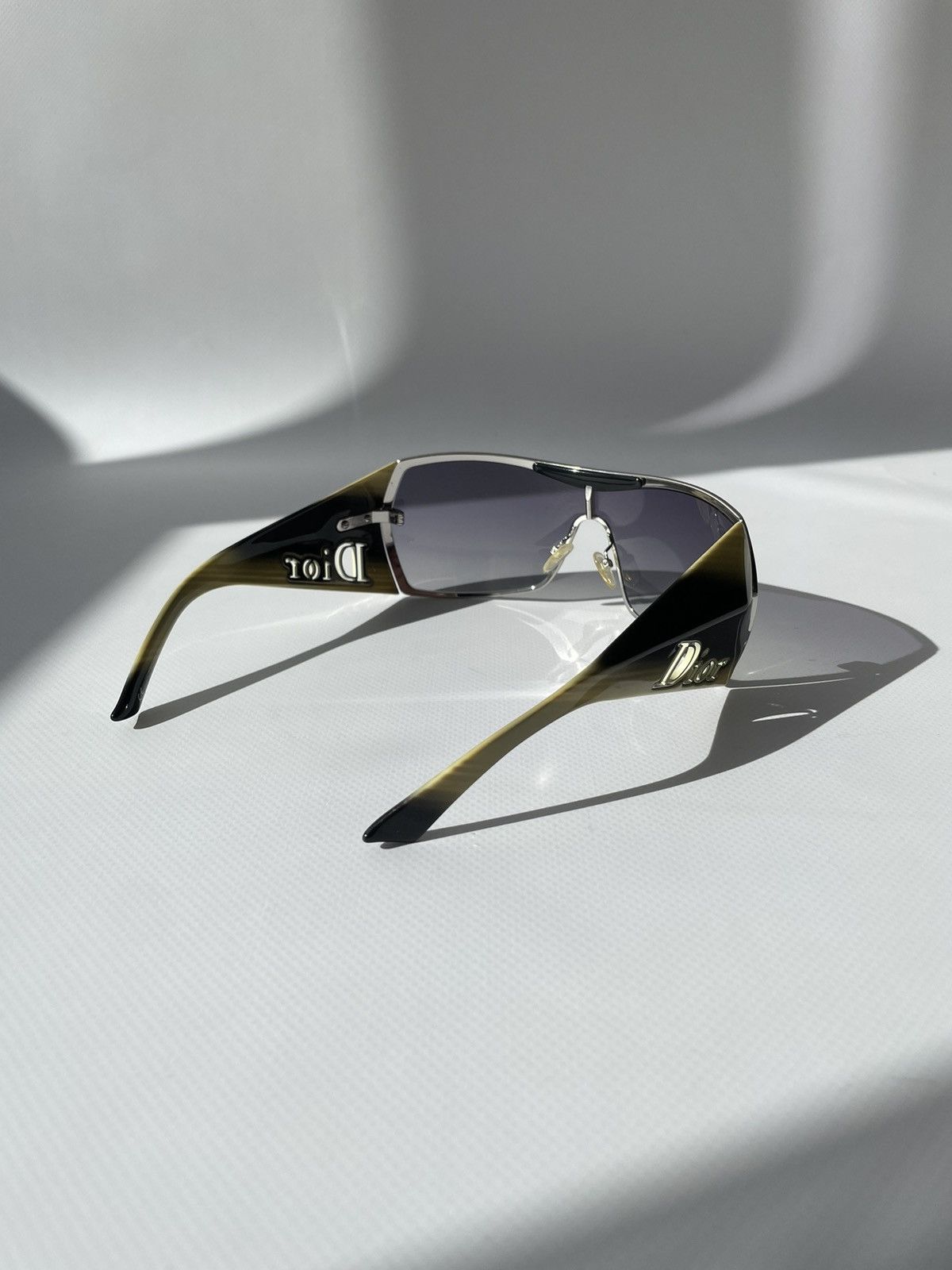 Dior Vintage Dior Galliano Gaucho Oversized Bike Mask Sunglasses Size ONE SIZE - 6 Thumbnail